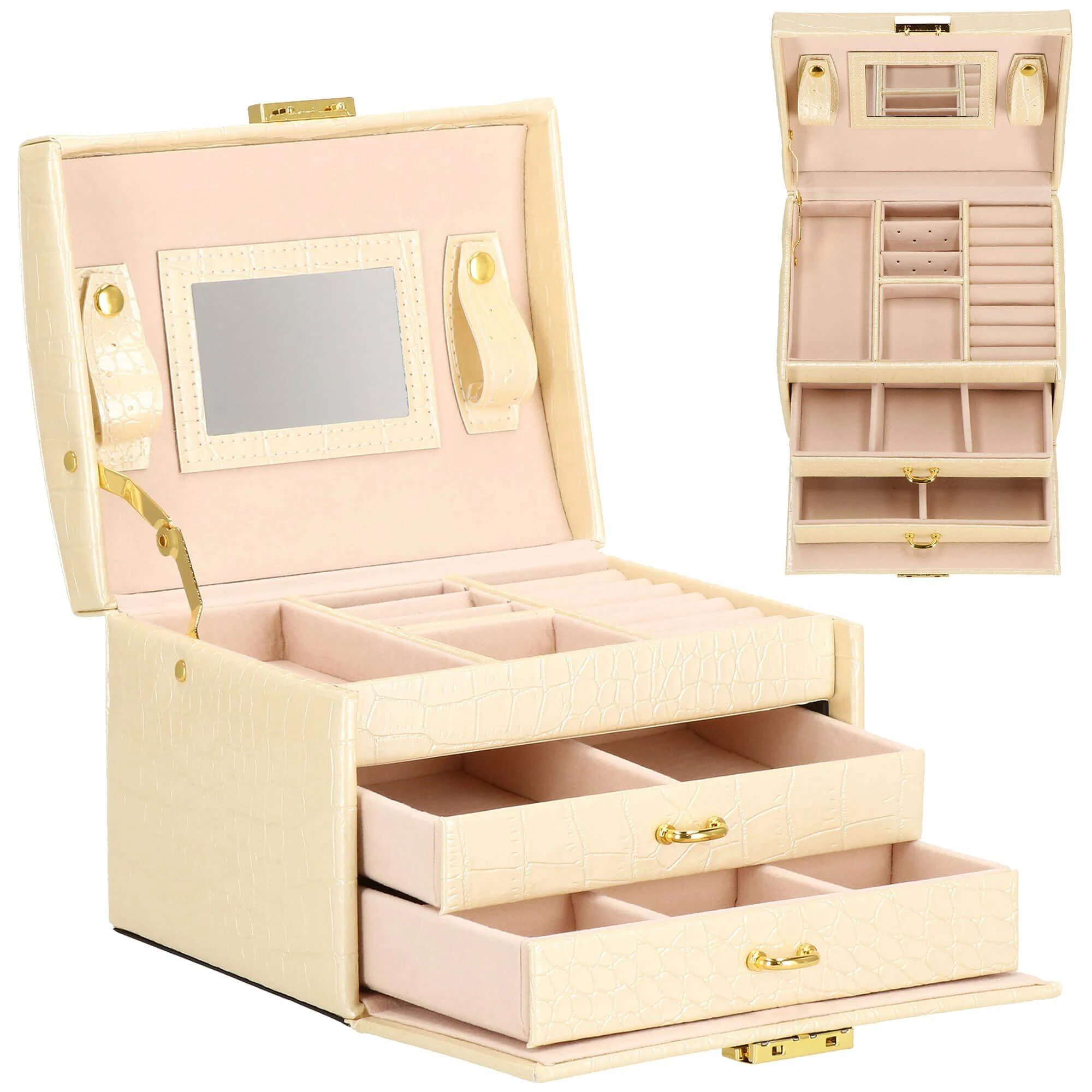 Springos Dėžutė papuošalams Sandy Glow Ecru