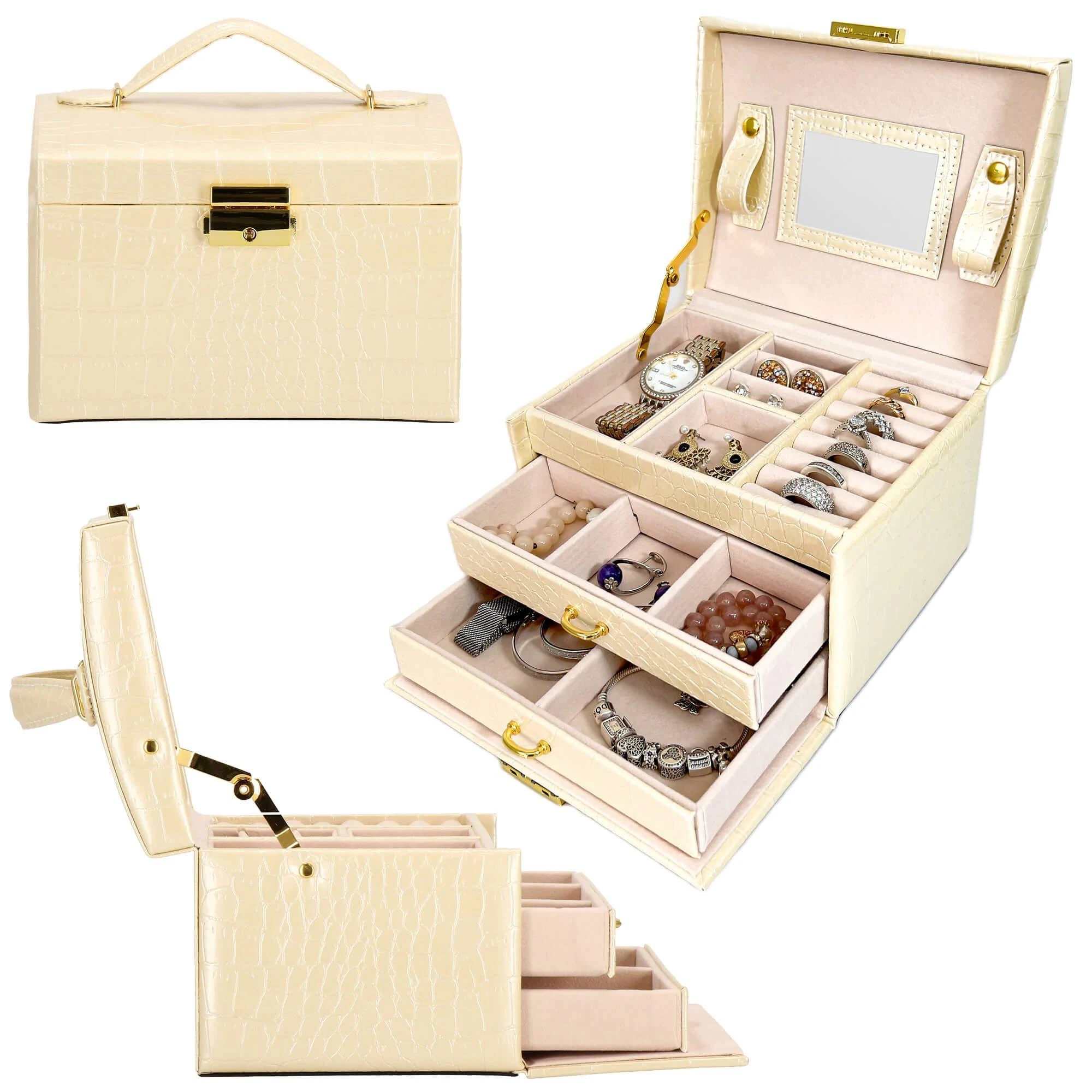 Springos Dėžutė papuošalams Sandy Glow Ecru