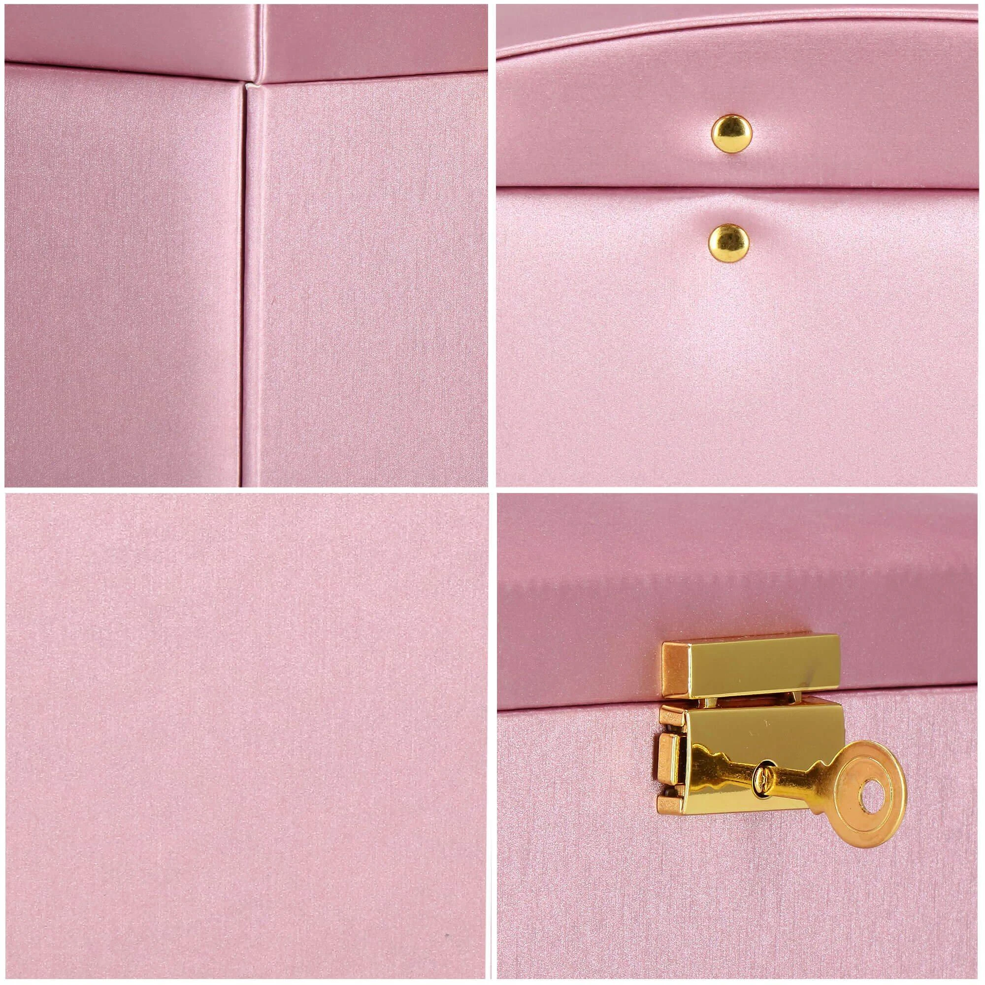 Springos Dėžutė papuošalams Elegance Style Rožinė Gold