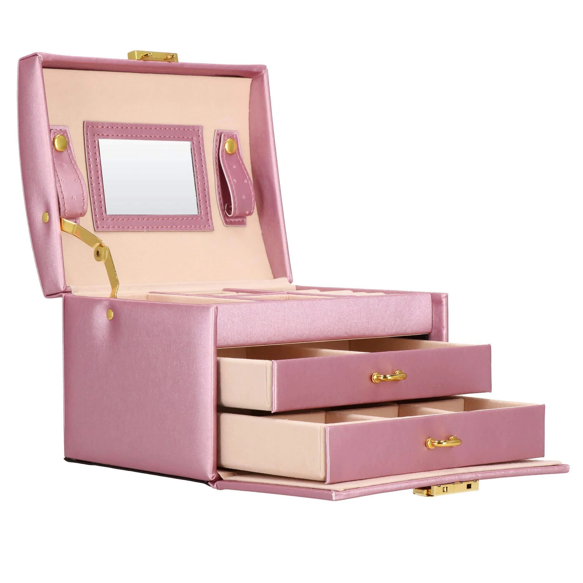 Springos Dėžutė papuošalams Elegance Style Rožinė Gold