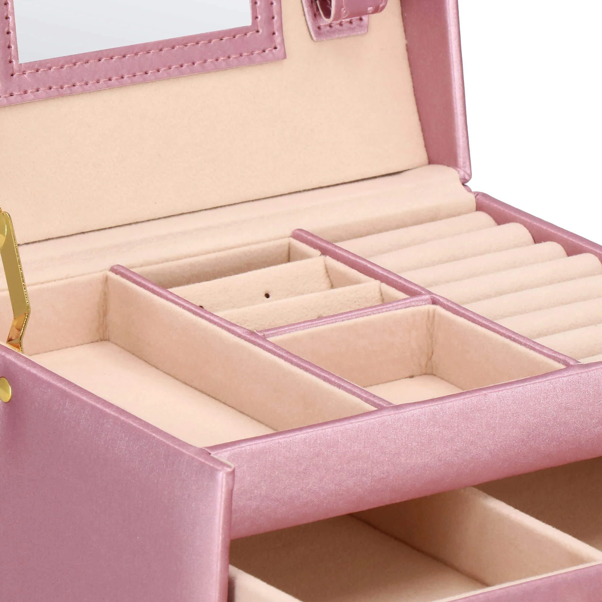 Springos Dėžutė papuošalams Elegance Style Rožinė Gold