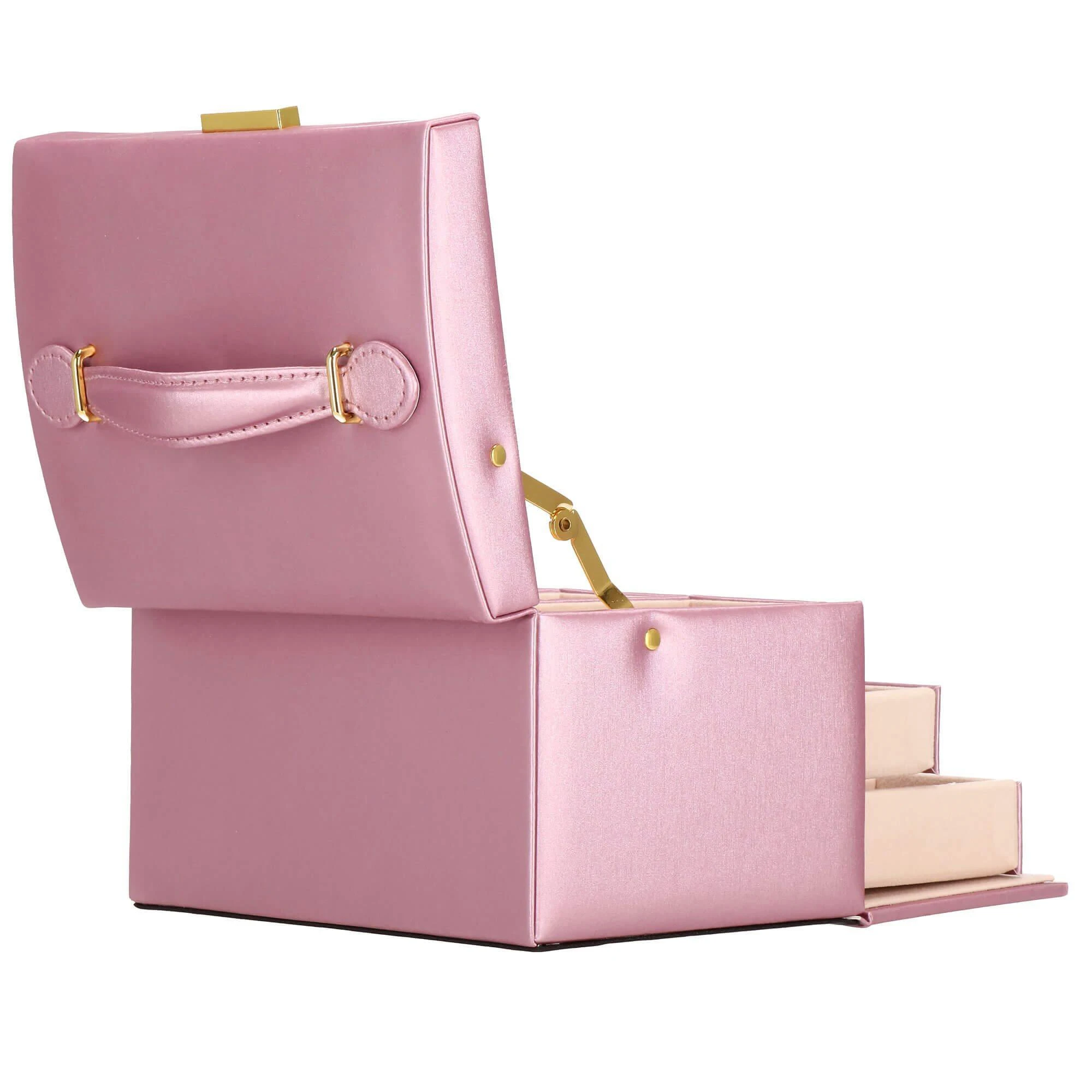 Springos Dėžutė papuošalams Elegance Style Rožinė Gold