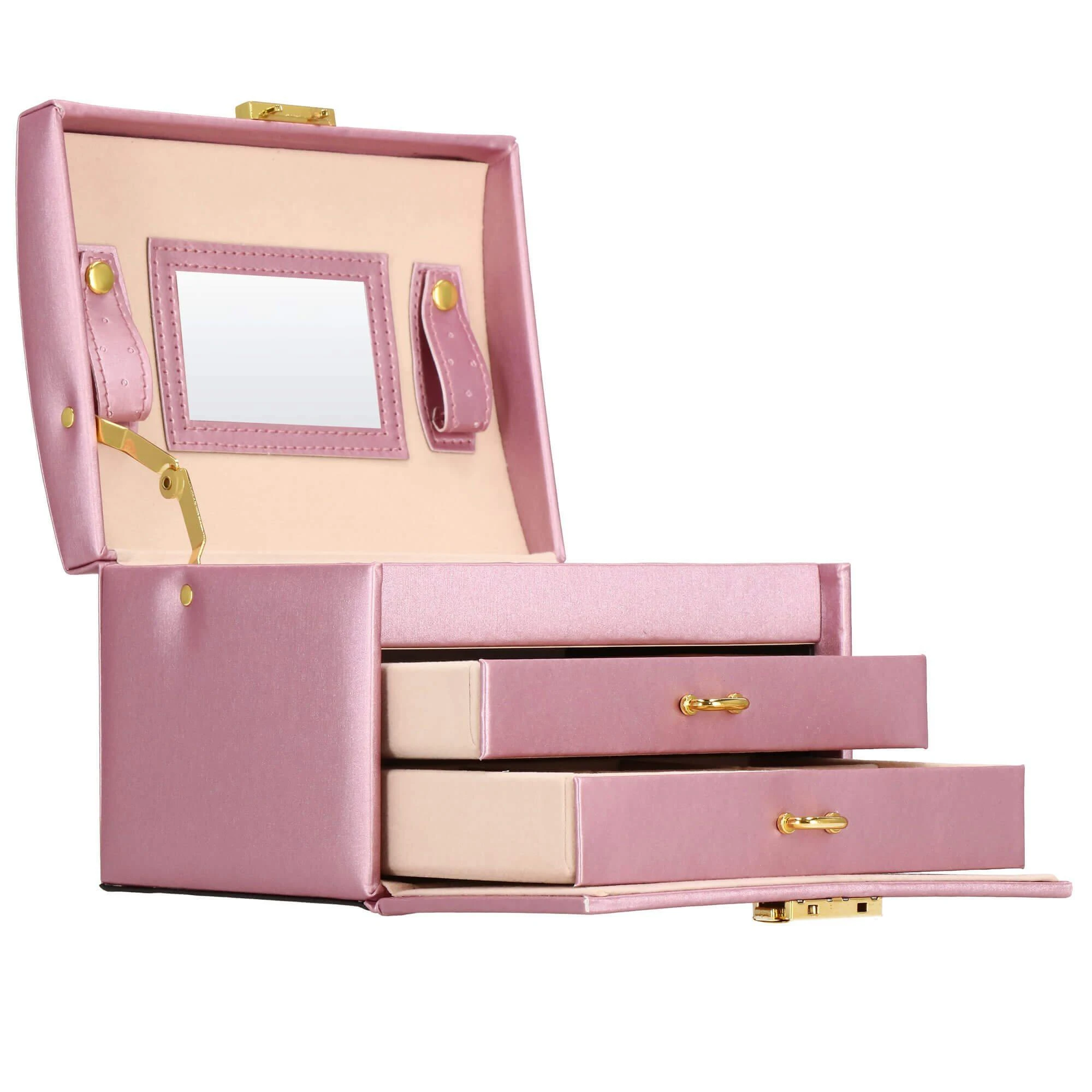 Springos Dėžutė papuošalams Elegance Style Rožinė Gold