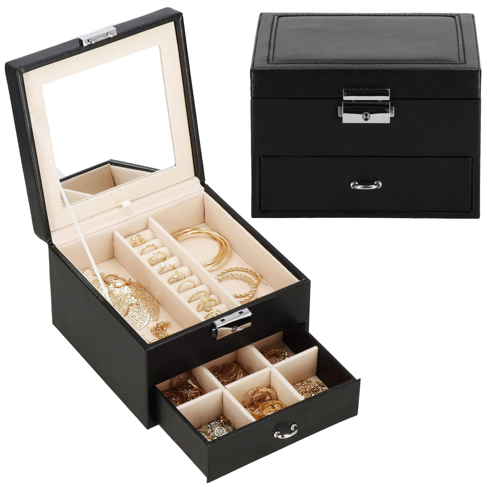 Springos Dėžutė papuošalams Secret Elegance Juodas
