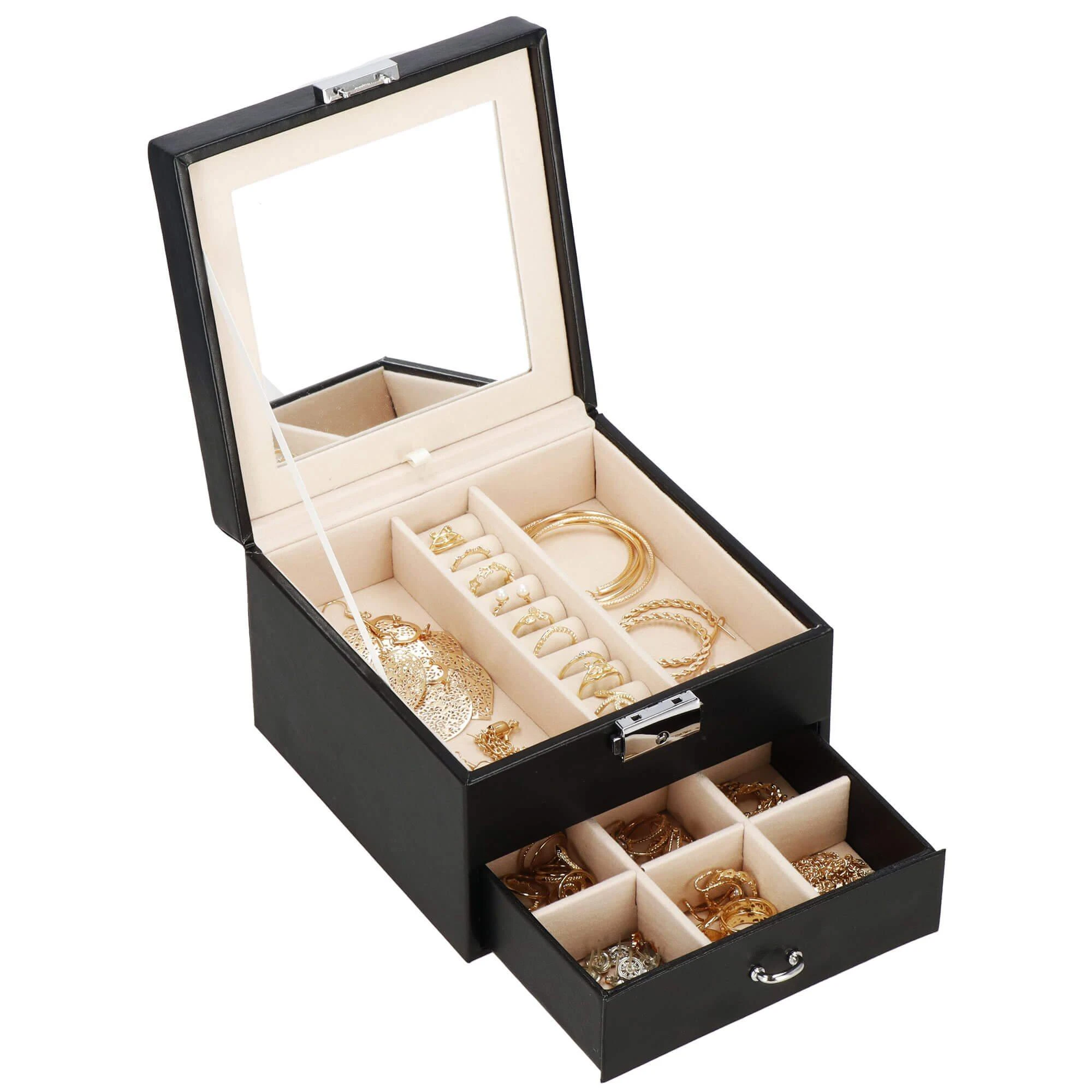 Springos Dėžutė papuošalams Secret Elegance Juodas