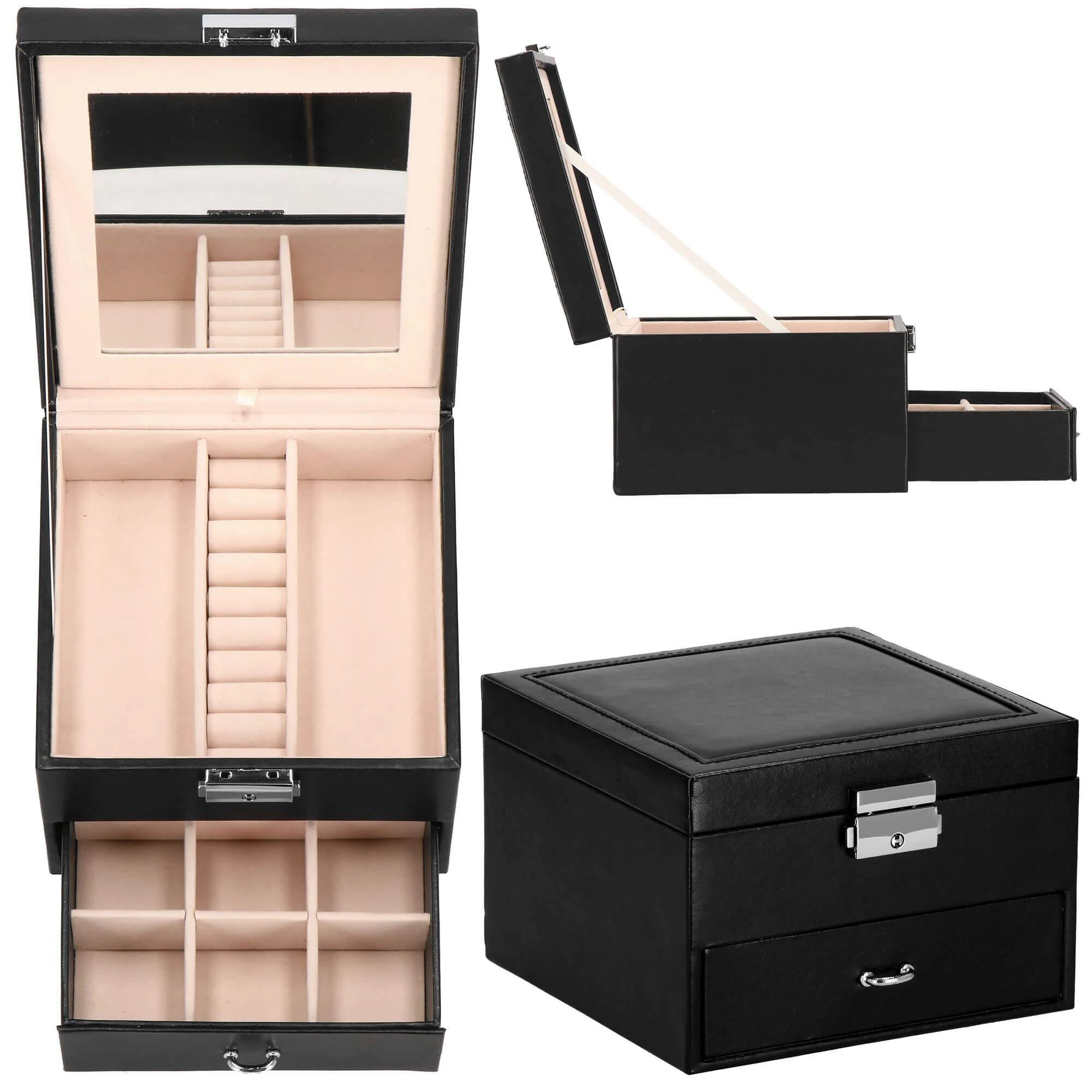 Springos Dėžutė papuošalams Secret Elegance Juodas