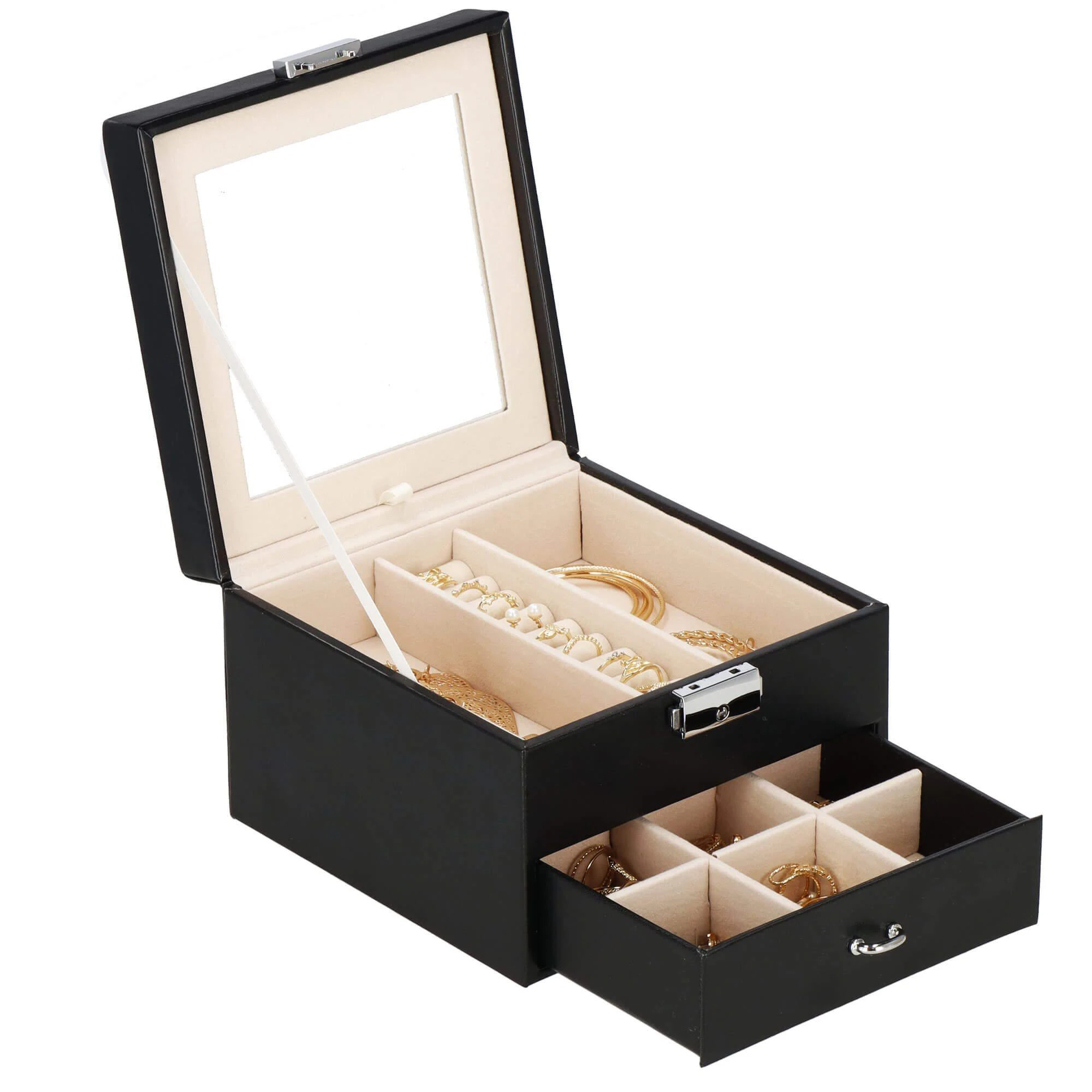 Springos Dėžutė papuošalams Secret Elegance Juodas