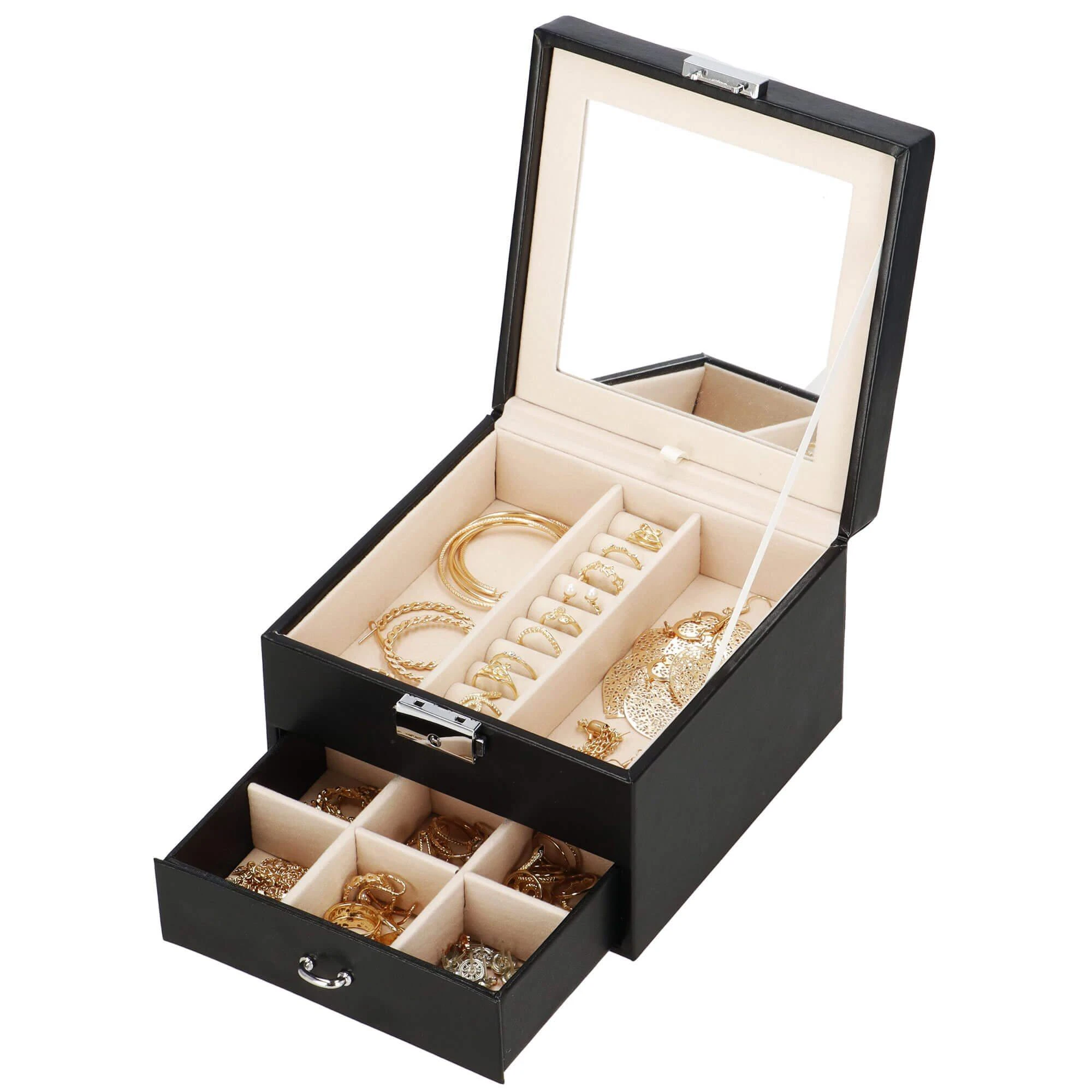 Springos Dėžutė papuošalams Secret Elegance Juodas