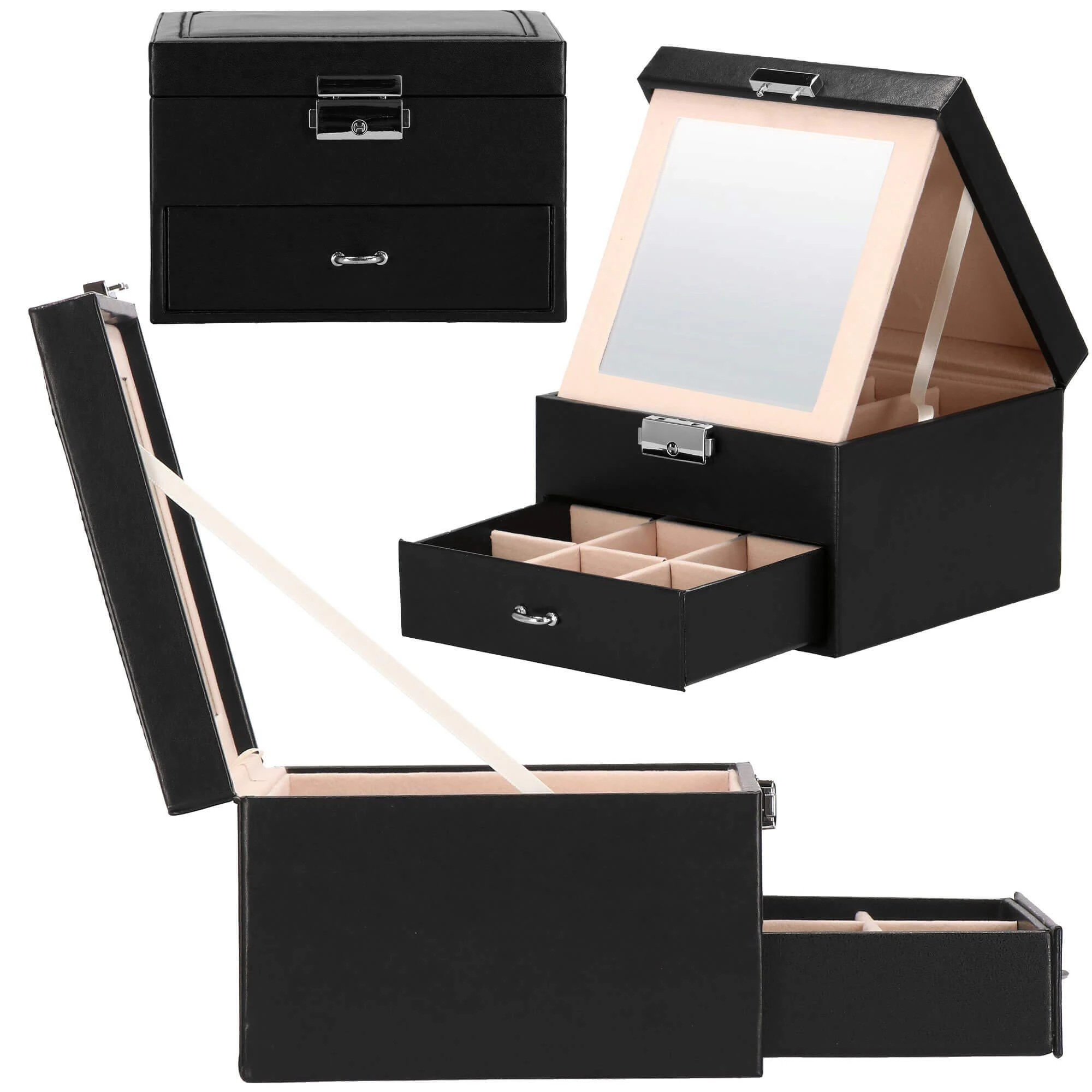 Springos Dėžutė papuošalams Secret Elegance Juodas
