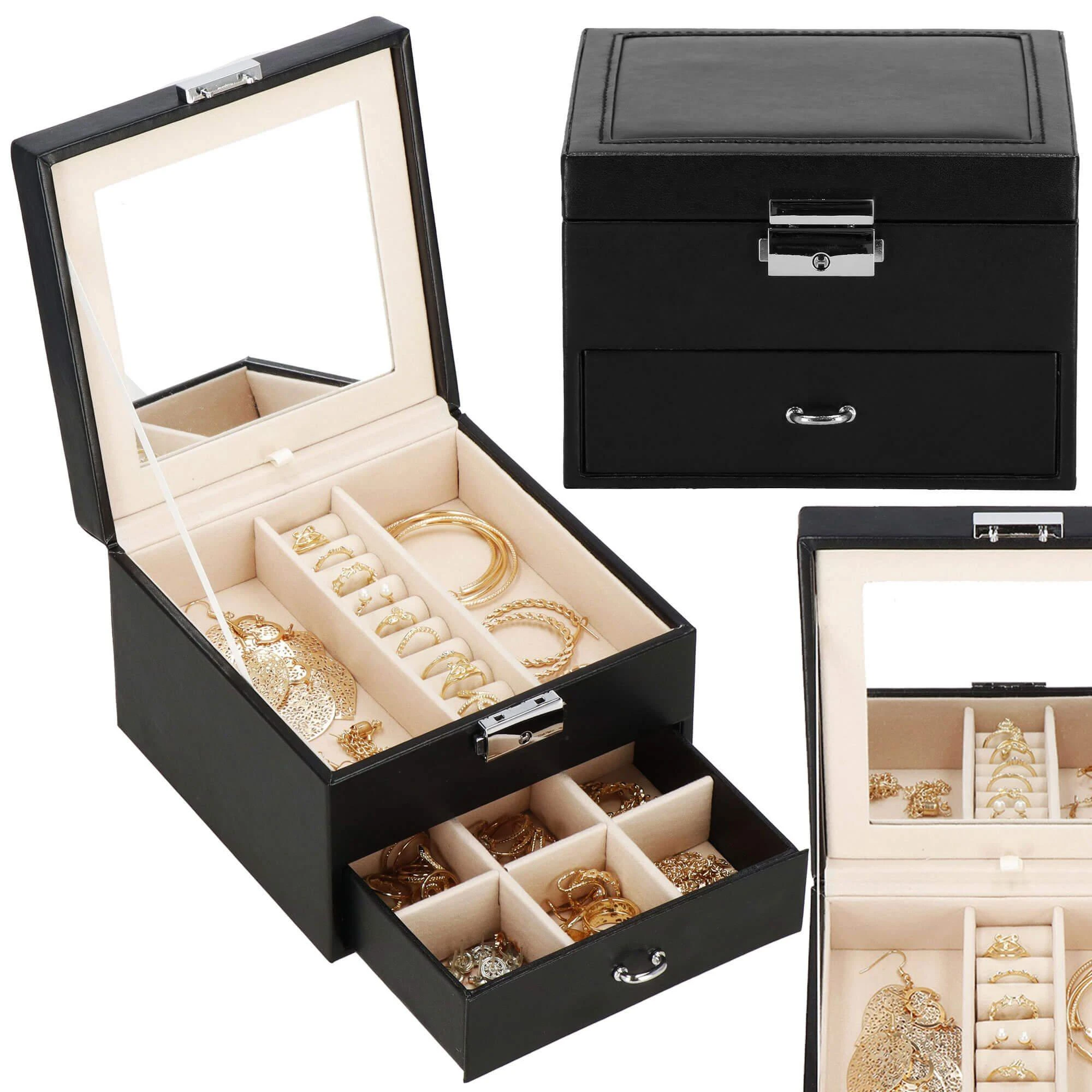 Springos Dėžutė papuošalams Secret Elegance Juodas