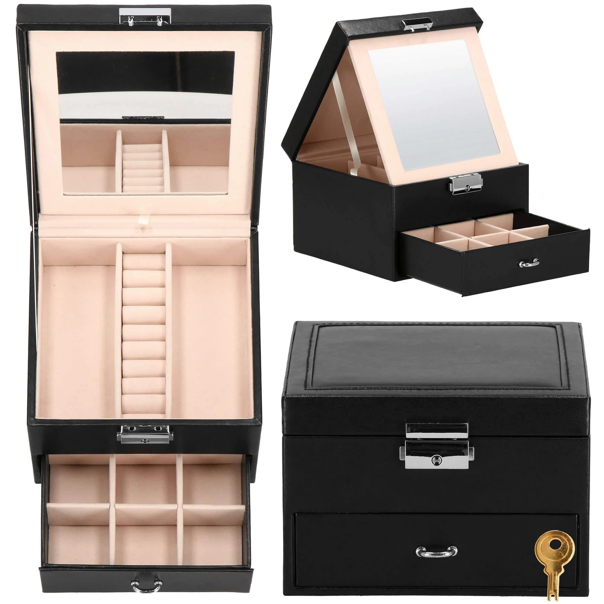 Springos Dėžutė papuošalams Secret Elegance Juodas