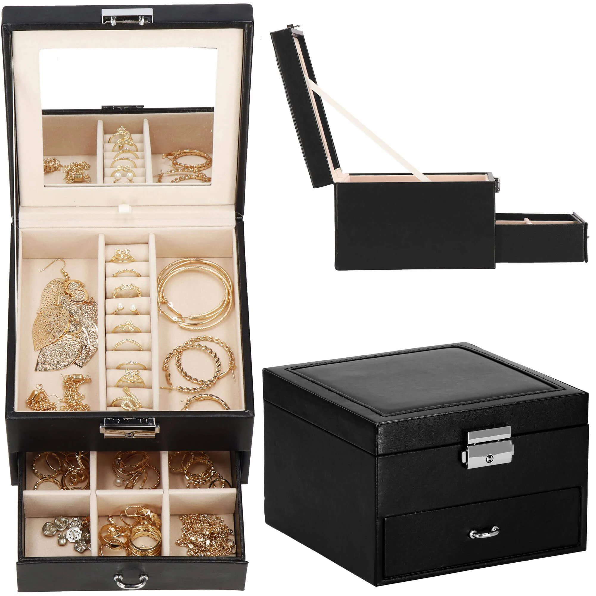Springos Dėžutė papuošalams Secret Elegance Juodas