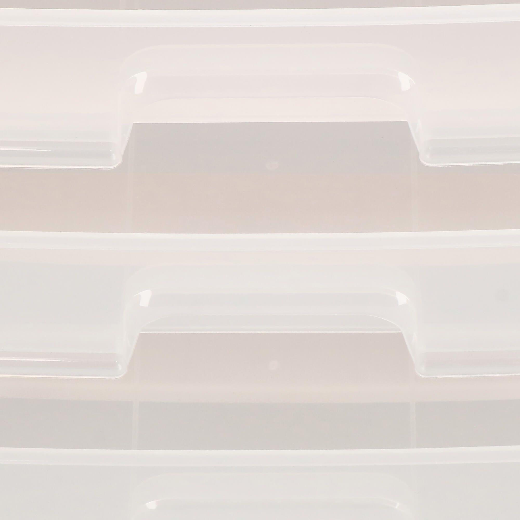 Springos Kosmetikos priemonių dėžutė BEAUTY BOX 3 DRAWERS OPEN CREAM