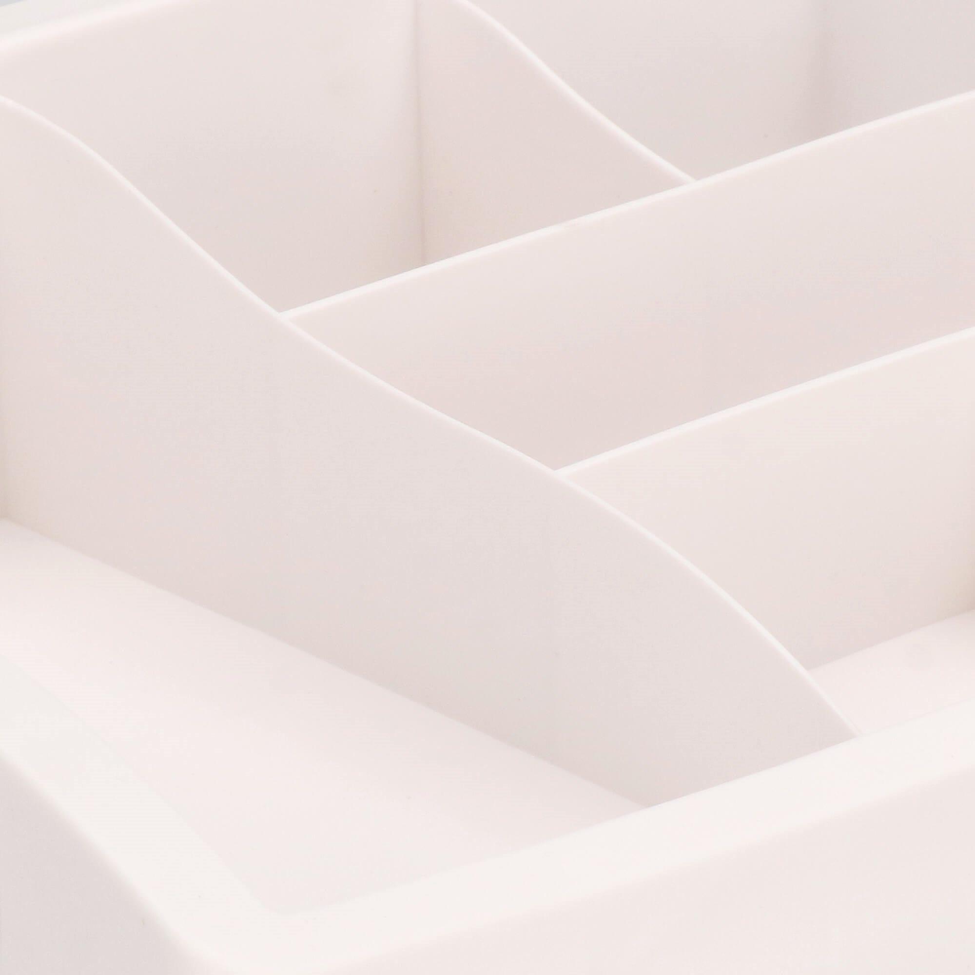 Springos Kosmetikos priemonių dėžutė BEAUTY BOX 3 DRAWERS OPEN CREAM