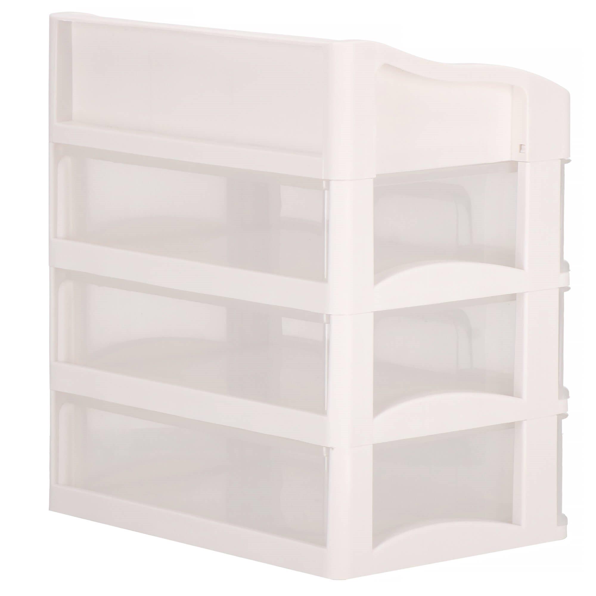 Springos Kosmetikos priemonių dėžutė BEAUTY BOX 3 DRAWERS OPEN CREAM