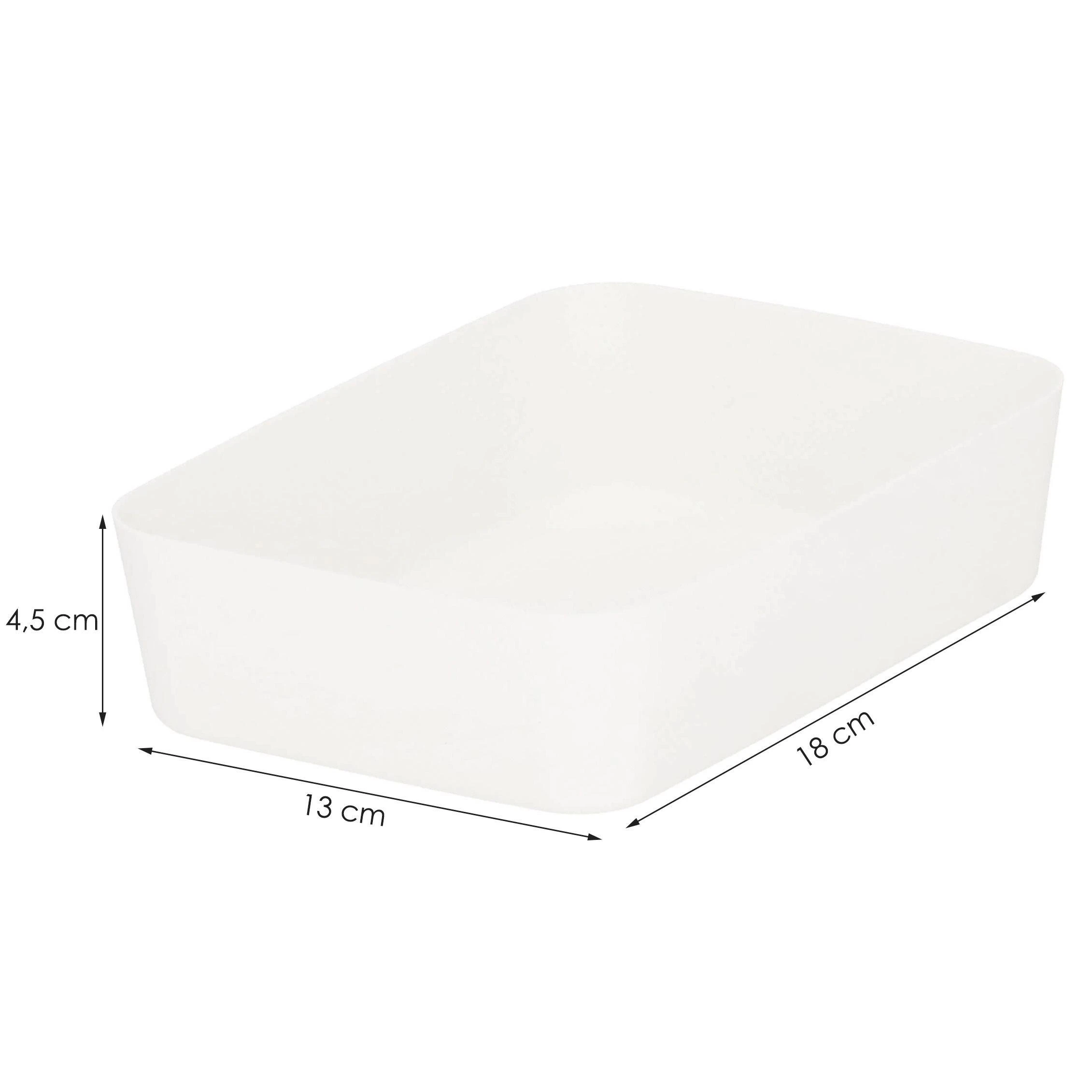 Virtuvės reikmenų dėklas Springos kreminis 18x13x4,5 cm