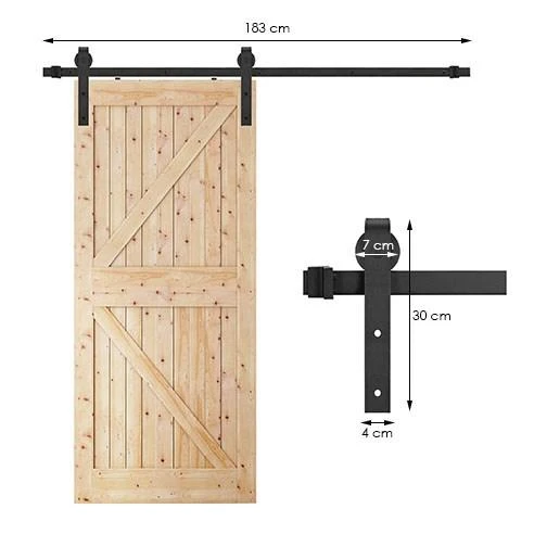 Springos Stumdomų durų sistema 183 cm