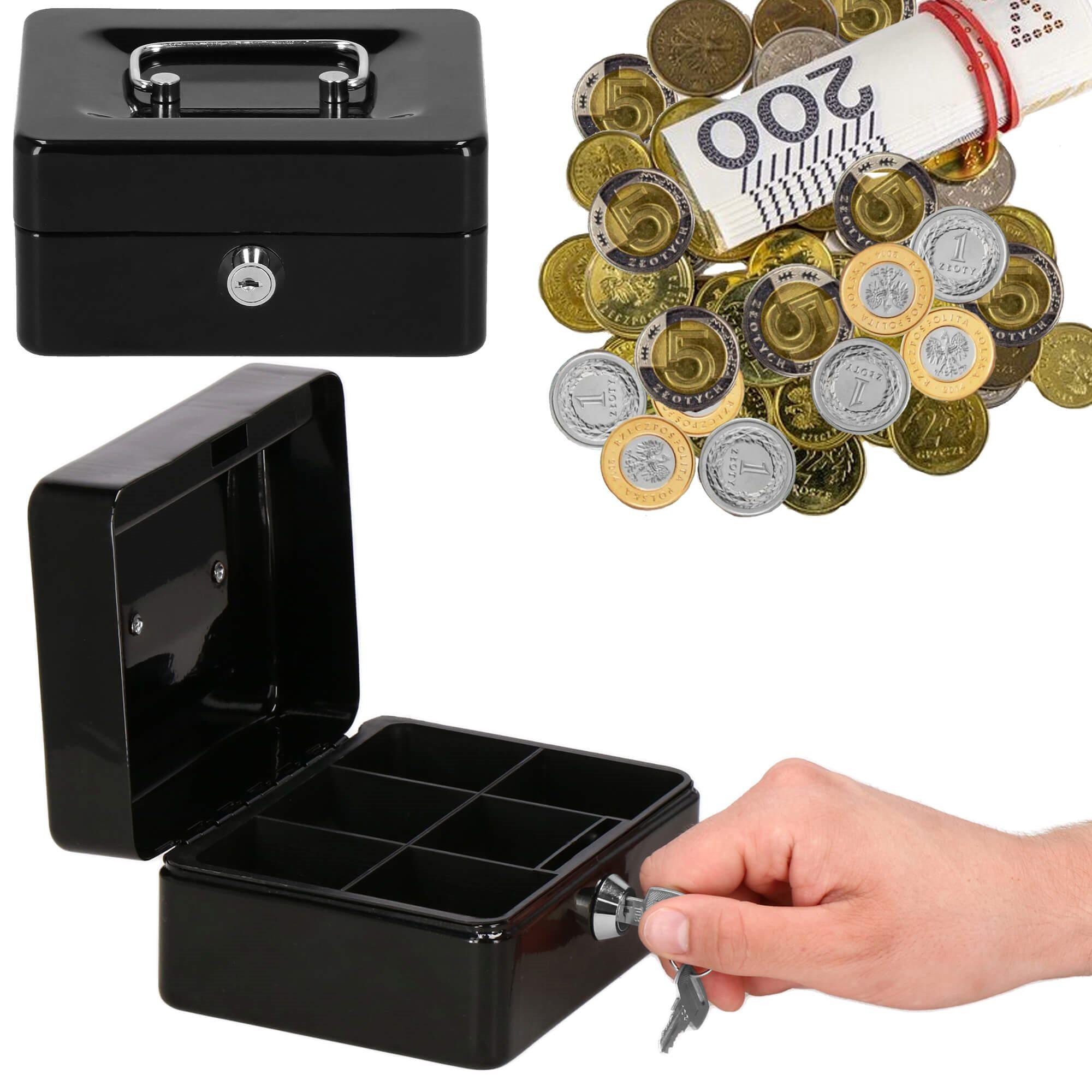 Metalinė pinigų dėžutė Springos HA5038 su raktu