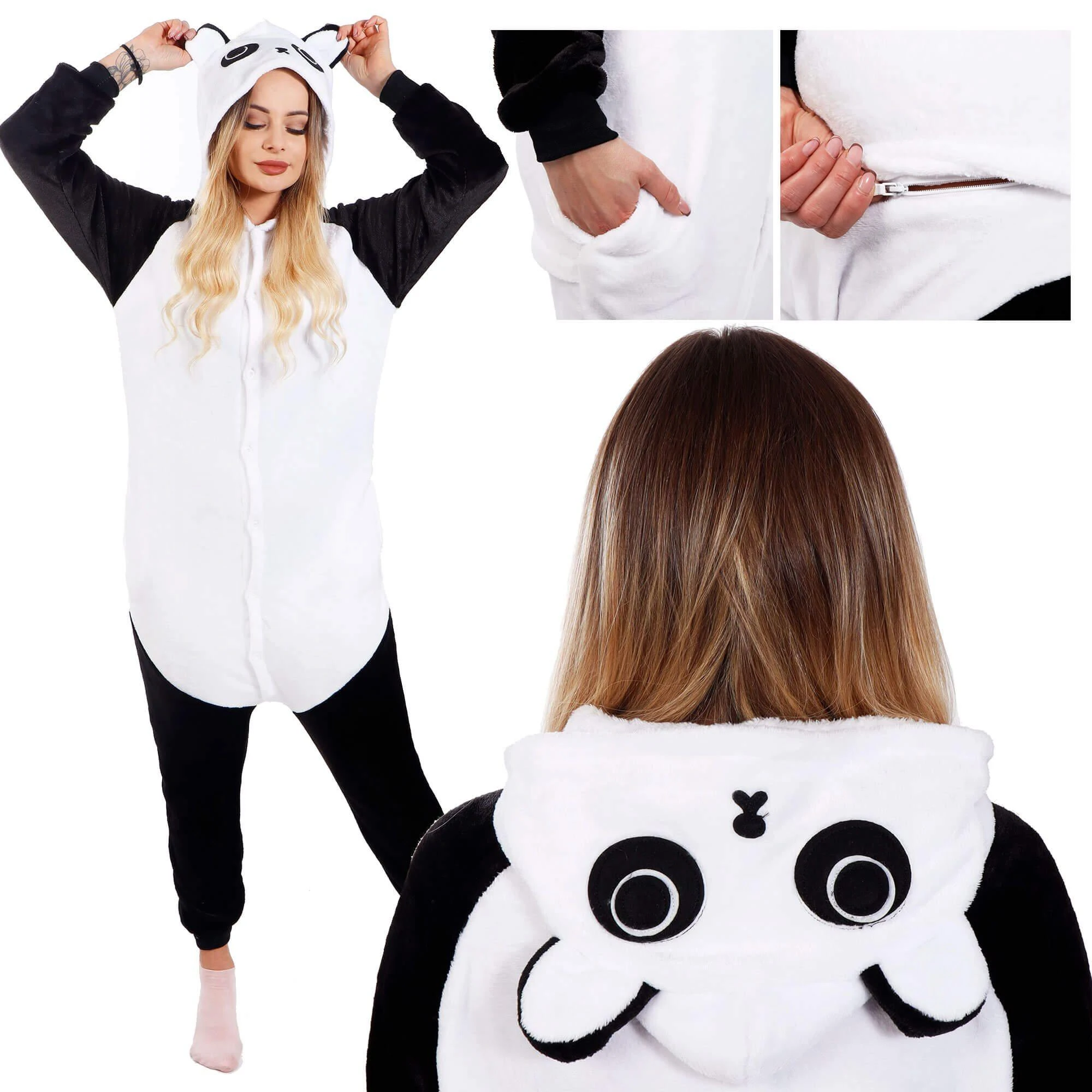 Kigurumi pižama Springos su pandos dizainu, dydis M