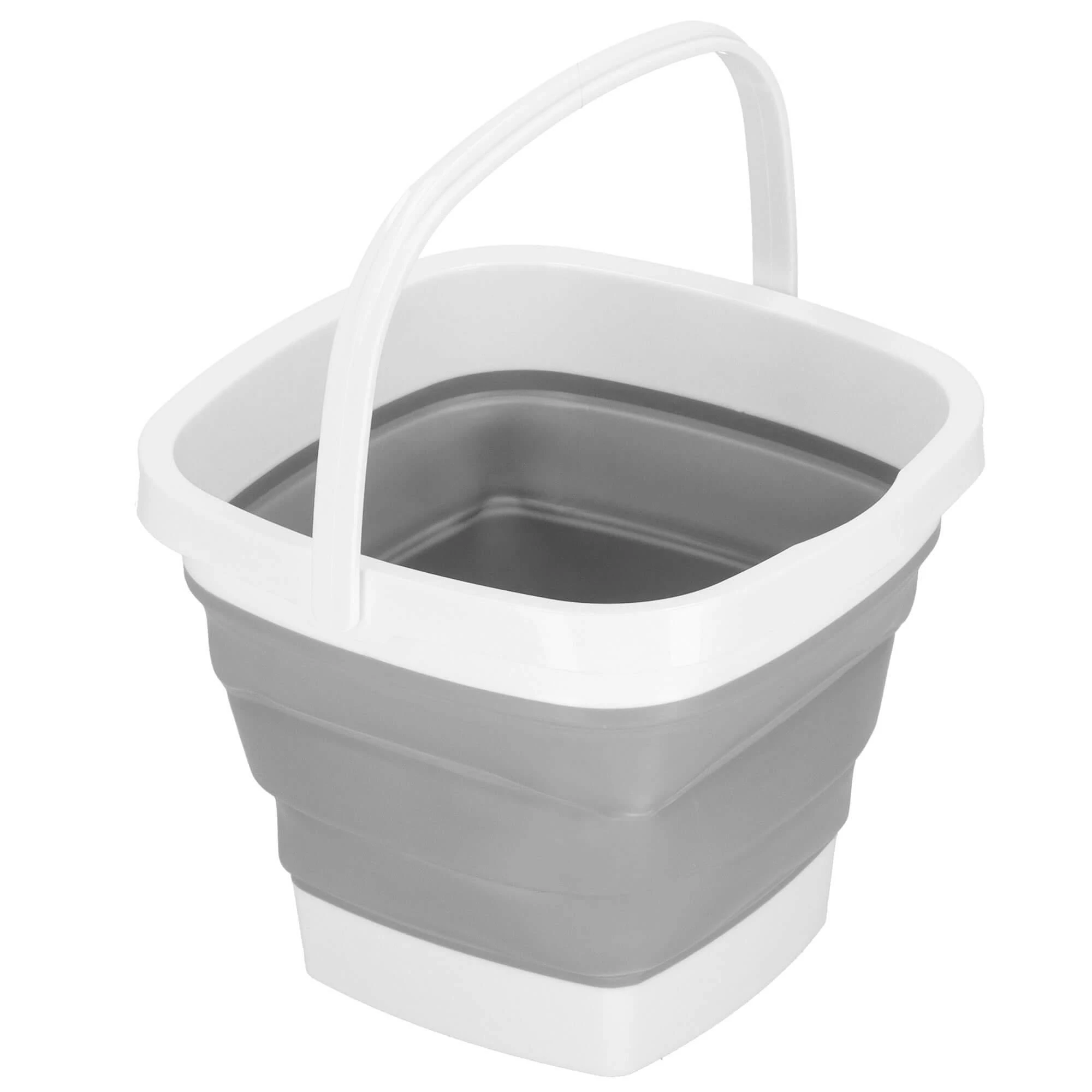 Springos Sulankstomas kibiras 10L pilkas/baltas