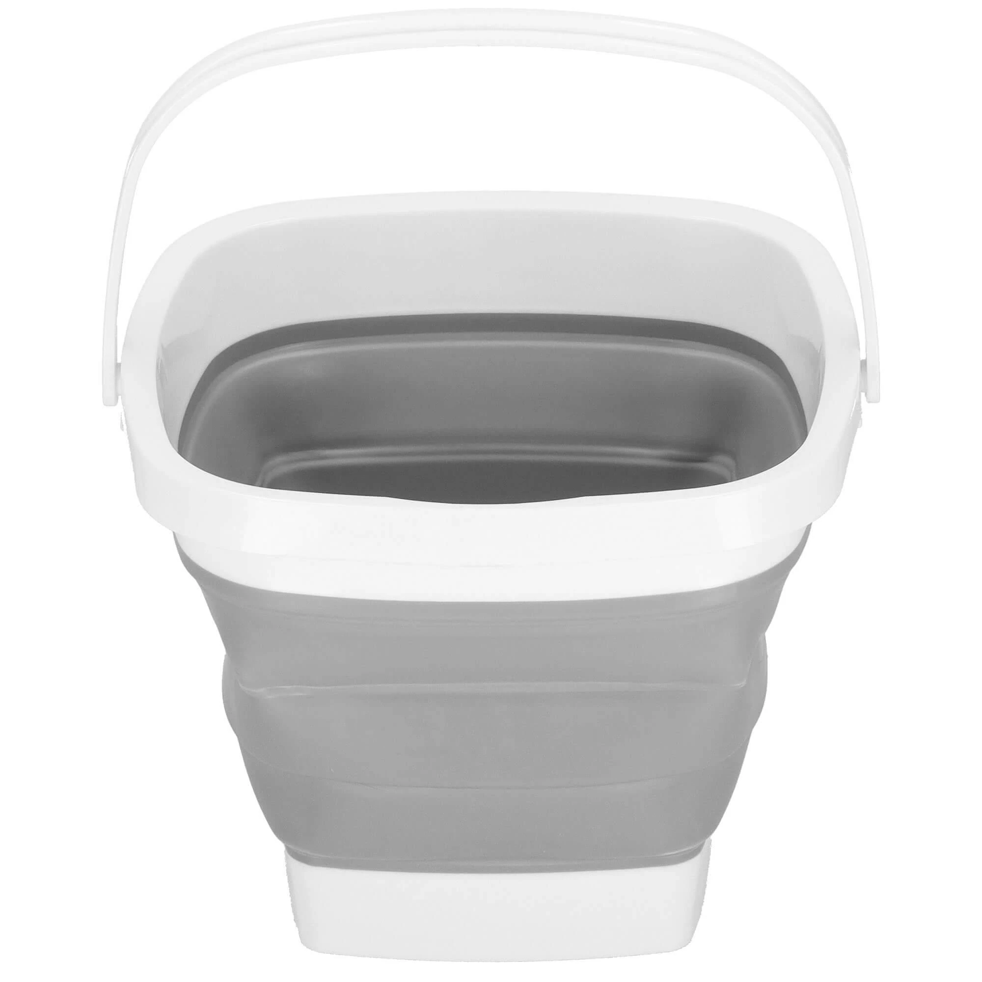 Springos Sulankstomas kibiras 10L pilkas/baltas