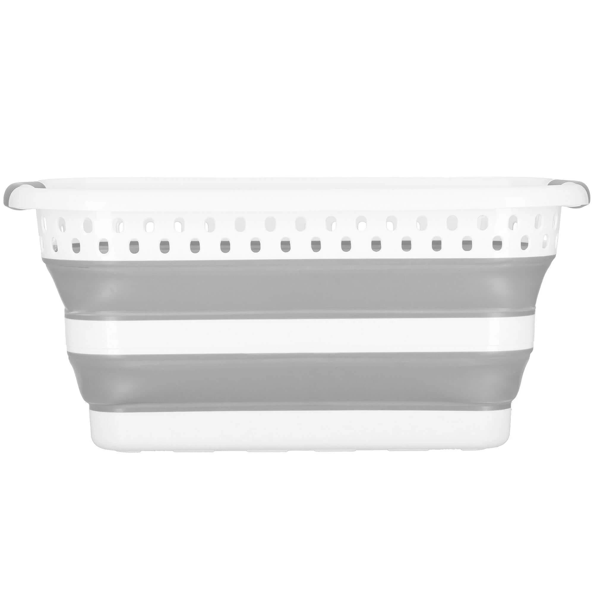 Springos Sulankstoma laikymo dėžė 24L, pilka/balta, 53x38 cm