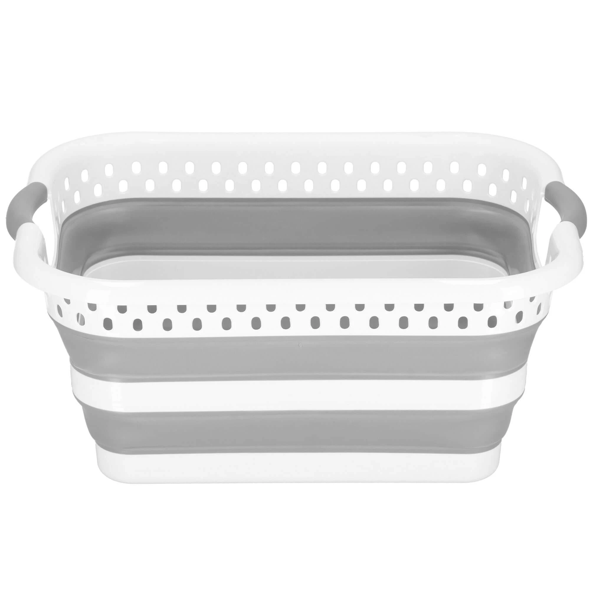Springos Sulankstoma laikymo dėžė 24L, pilka/balta, 53x38 cm