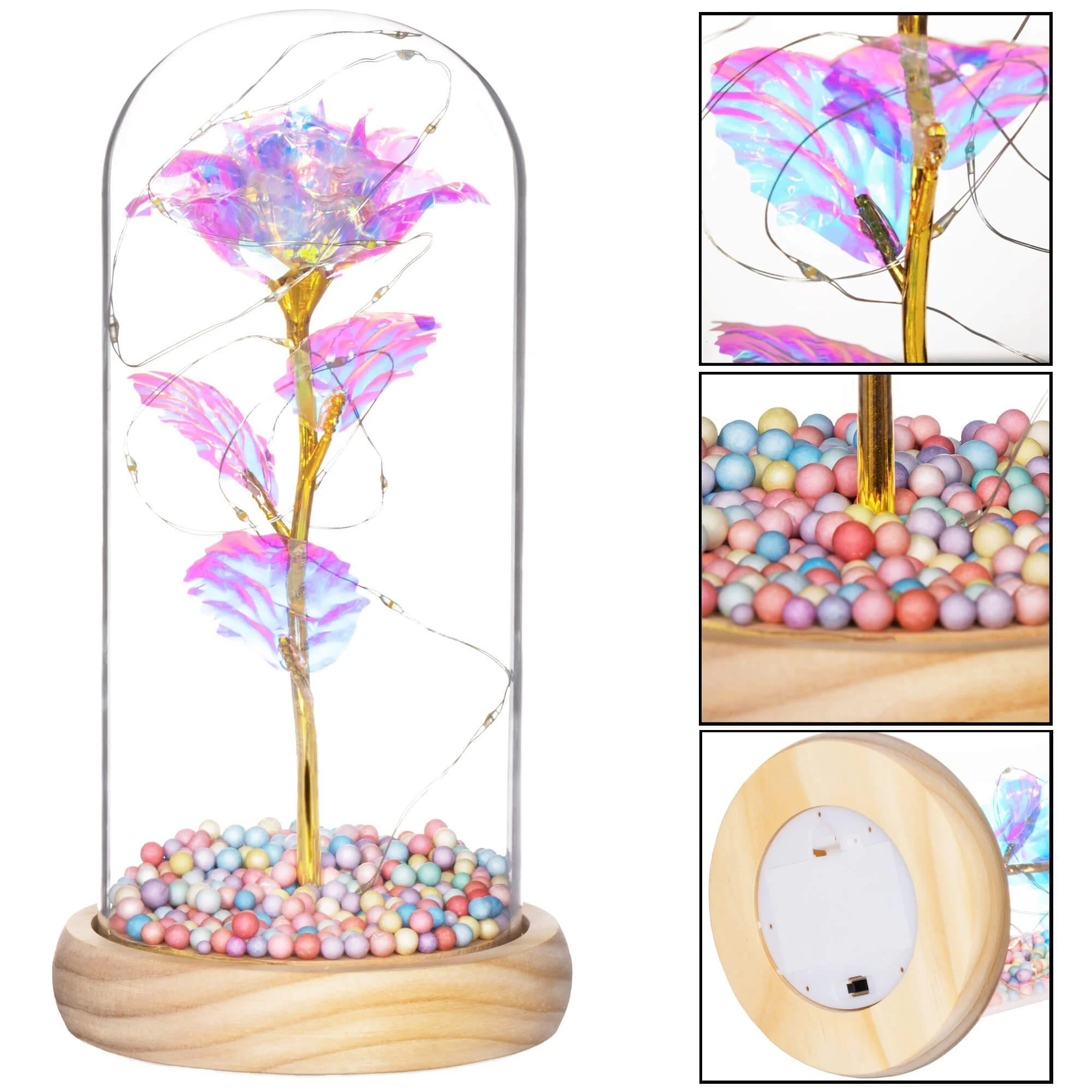 Rožė stikle Springos 22 cm