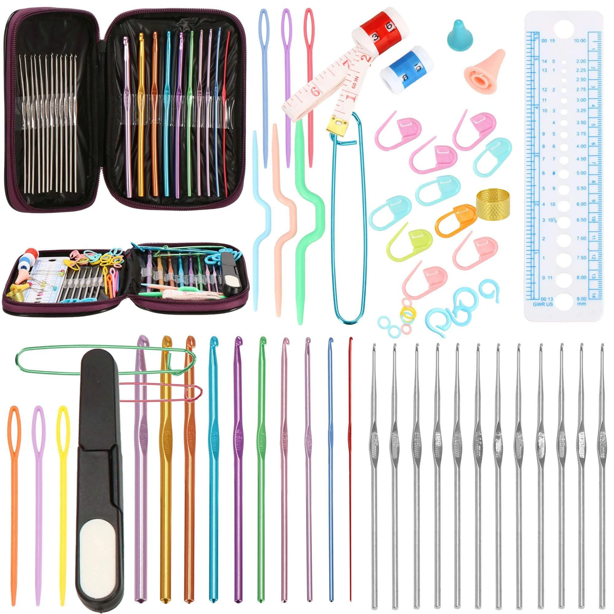 Nėrimo rinkinys Springos HA7237, vąšeliai 0,6–6,5 mm
