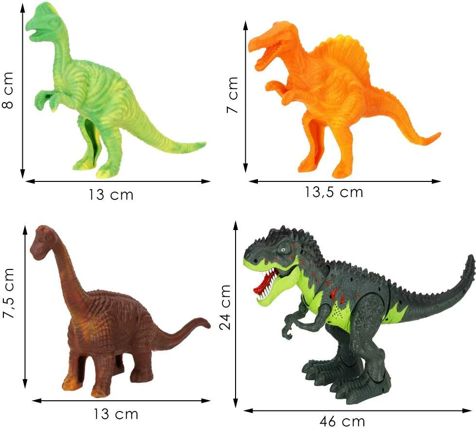 Dinozaurų rinkinys Springos 10 dalių