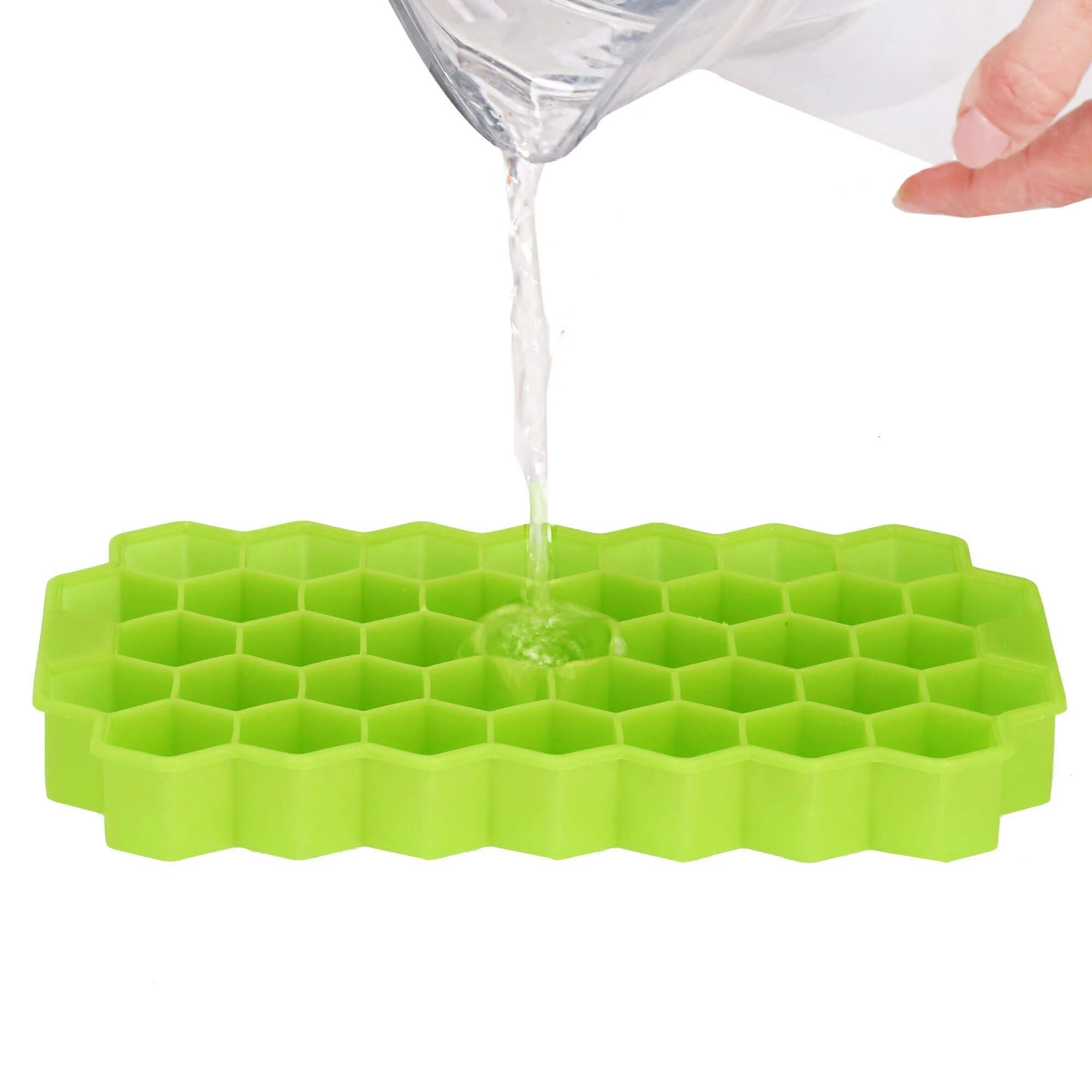 Silikoninė ledo forma Springos 20x12 cm žalia