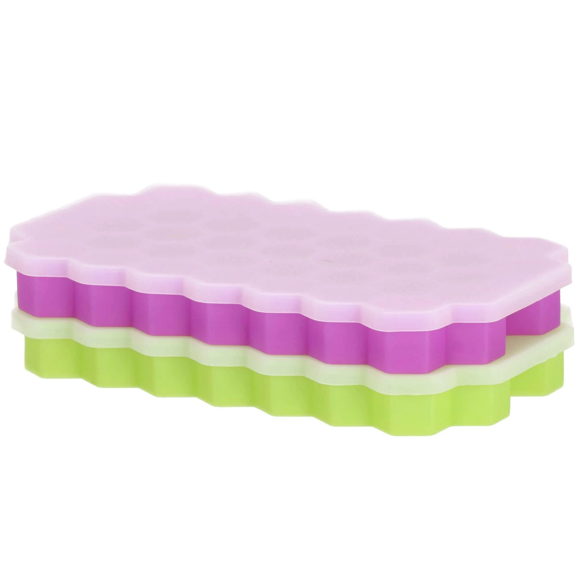 Silikoninė ledo forma Springos 20x12 cm žalia