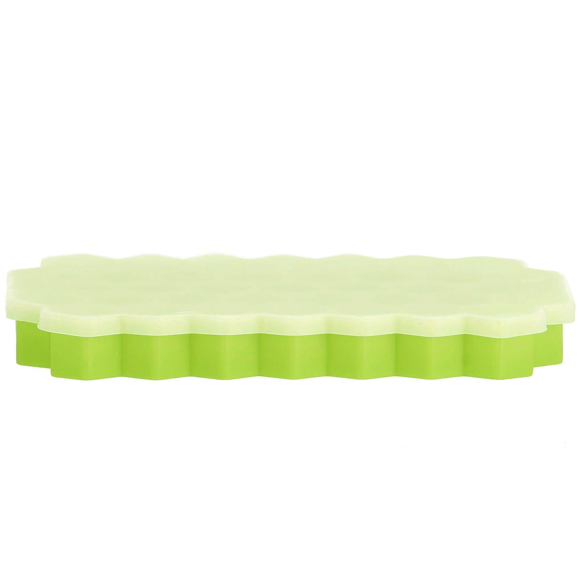Silikoninė ledo forma Springos 20x12 cm žalia