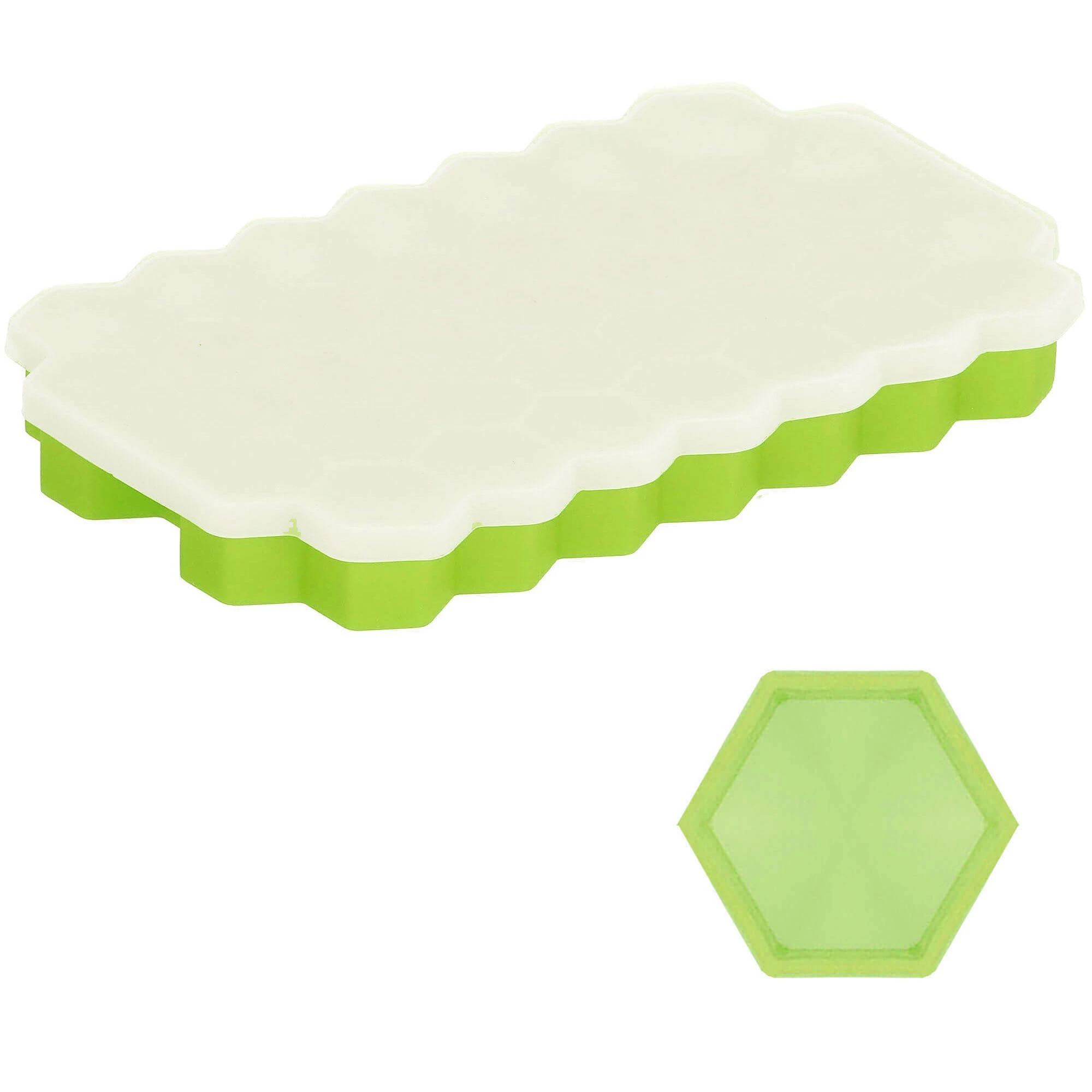 Silikoninė ledo forma Springos 20x12 cm žalia