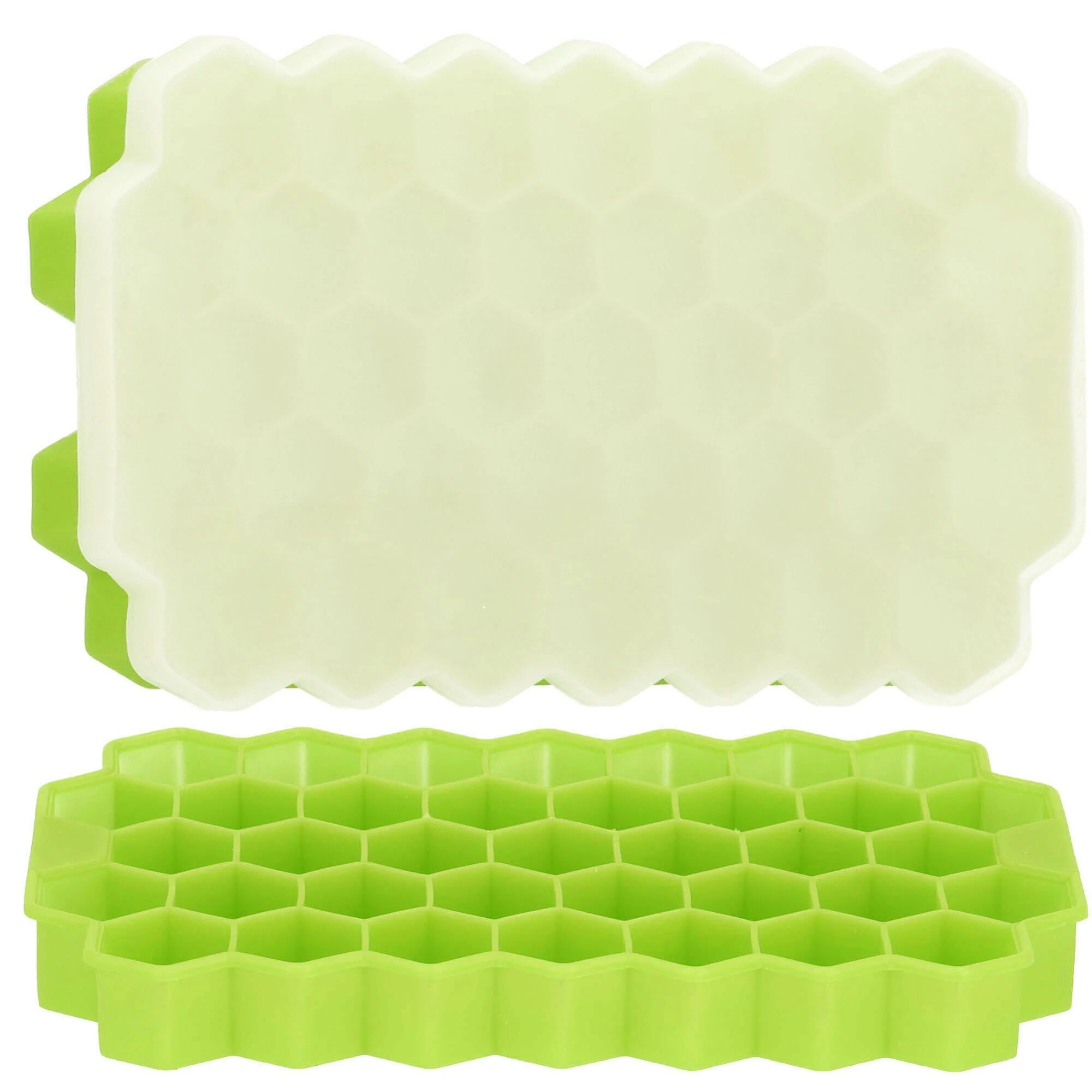 Silikoninė ledo forma Springos 20x12 cm žalia