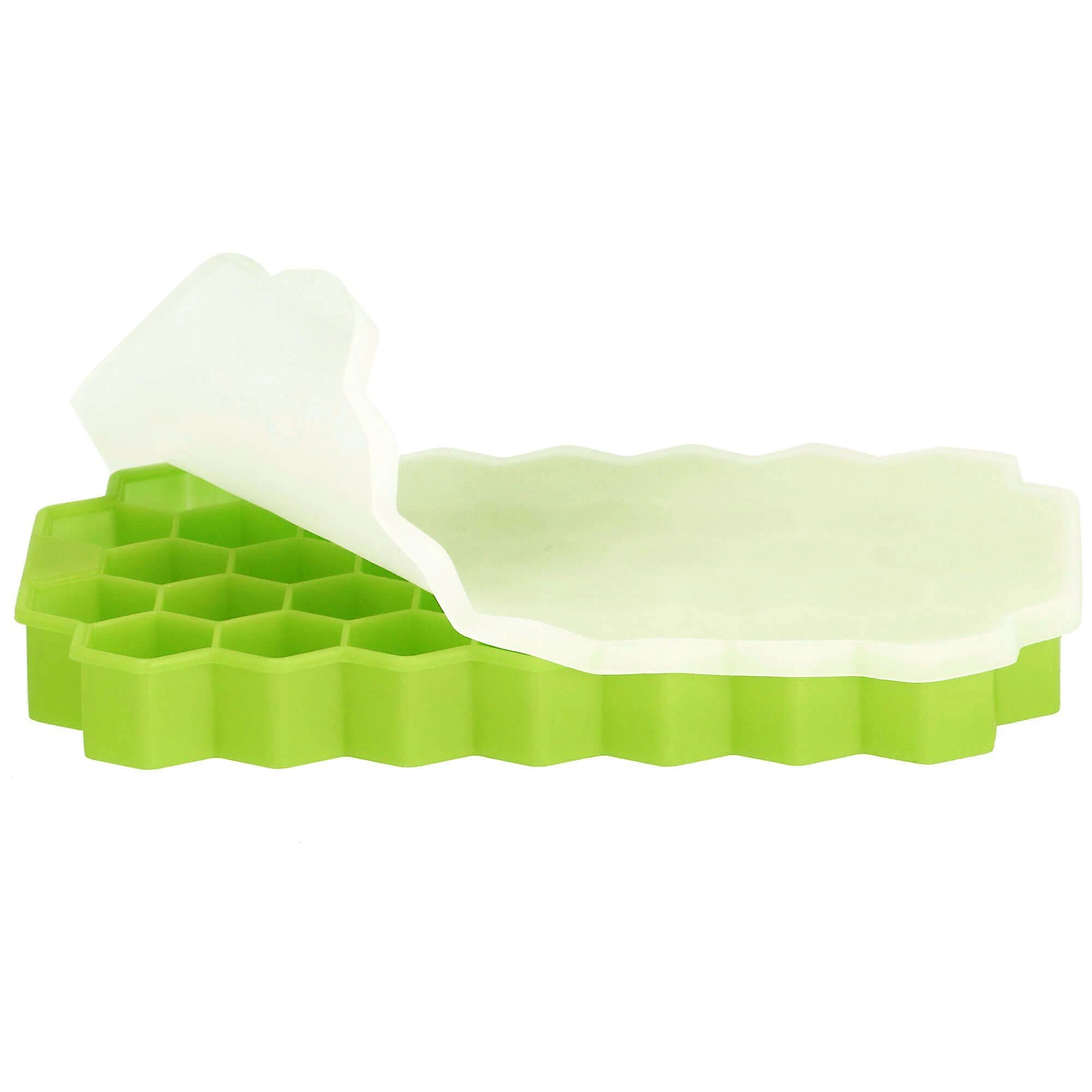 Silikoninė ledo forma Springos 20x12 cm žalia