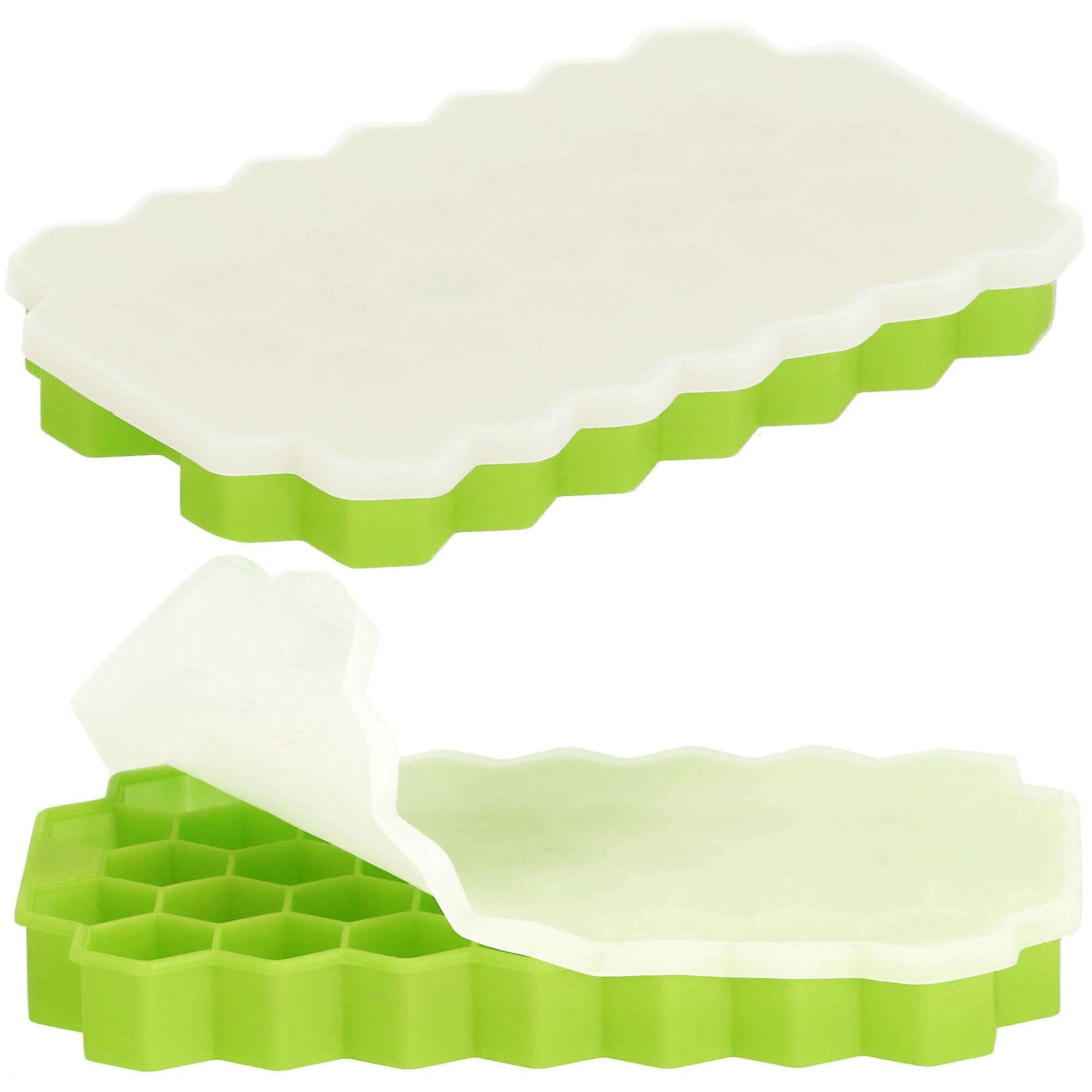 Silikoninė ledo forma Springos 20x12 cm žalia