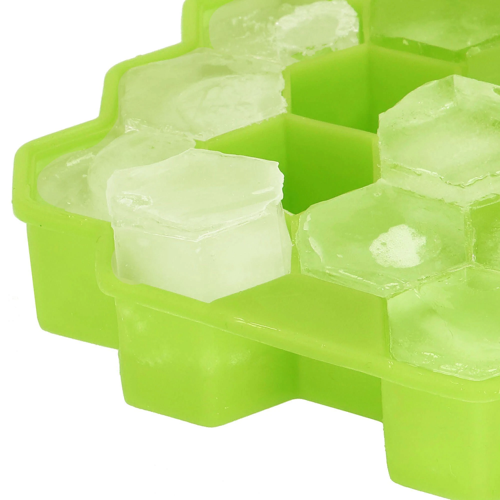 Silikoninė ledo forma Springos 20x12 cm žalia