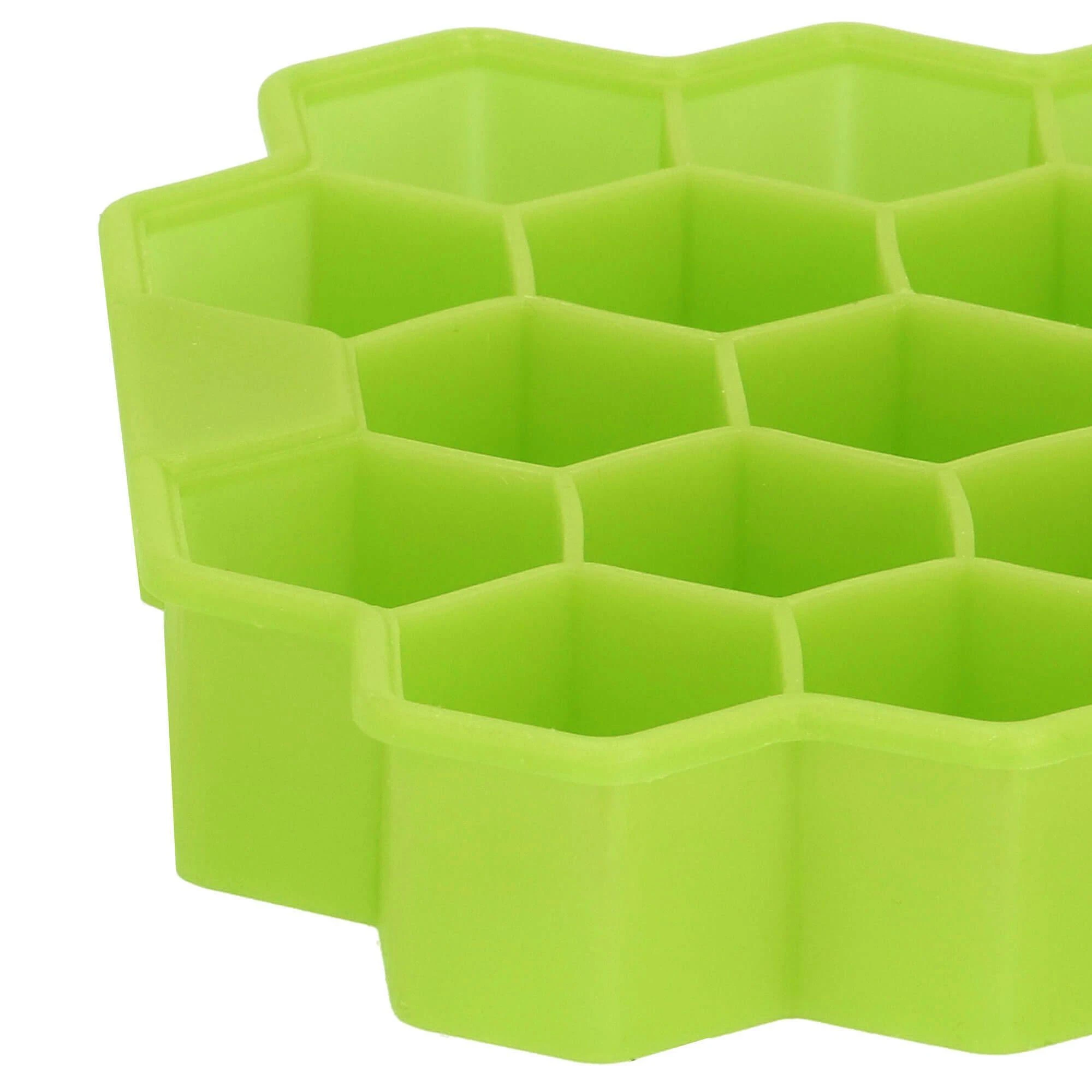 Silikoninė ledo forma Springos 20x12 cm žalia