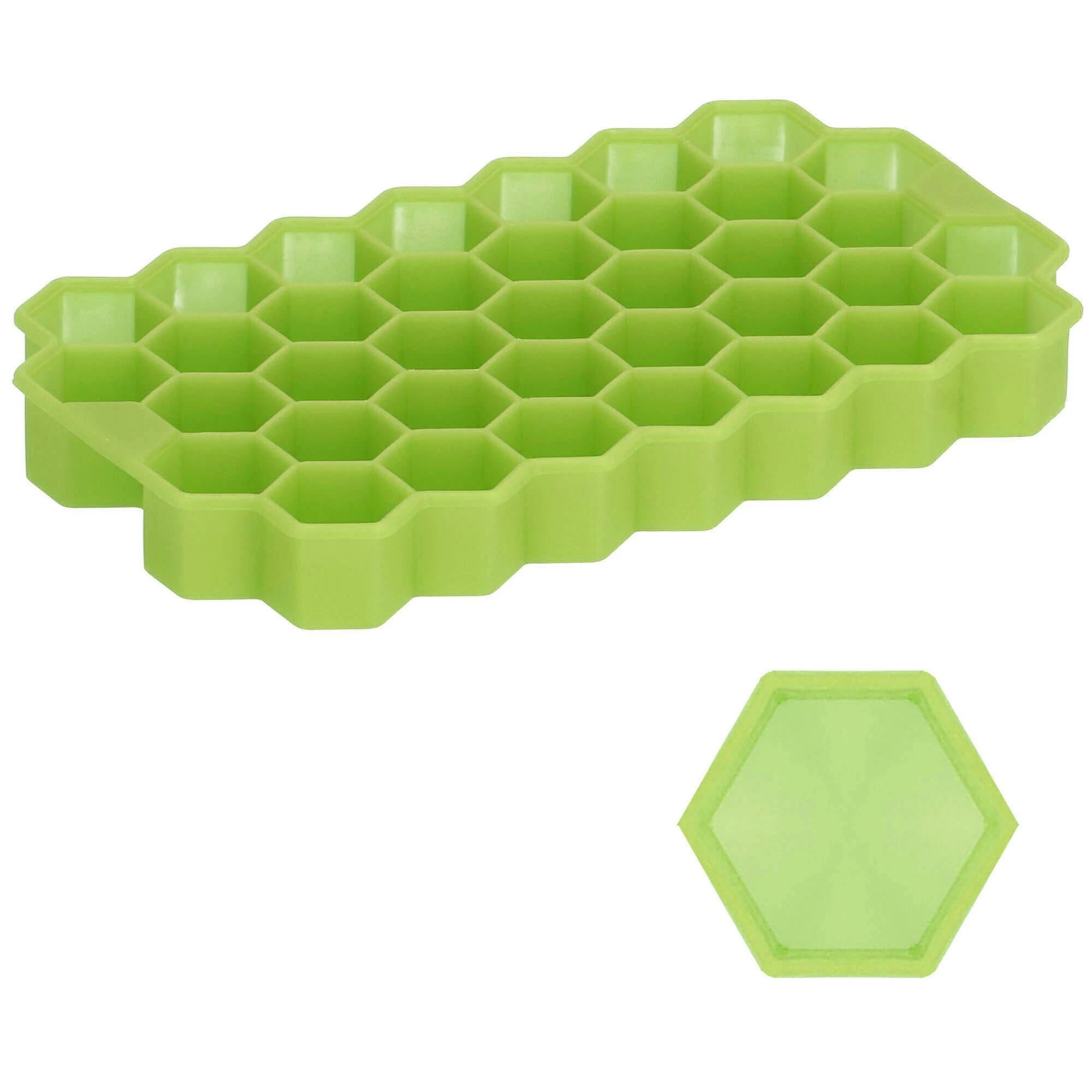 Silikoninė ledo forma Springos 20x12 cm žalia