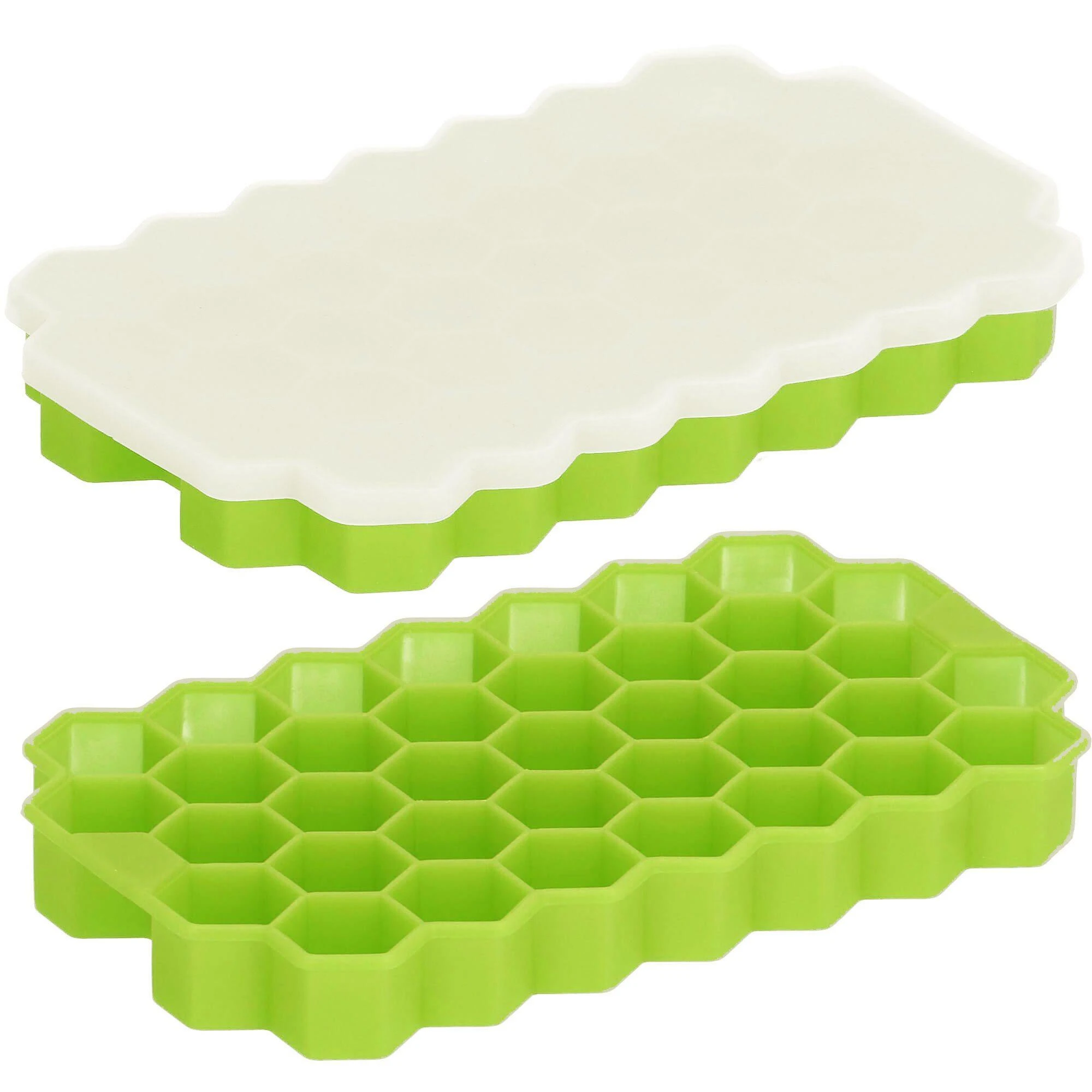Silikoninė ledo forma Springos 20x12 cm žalia