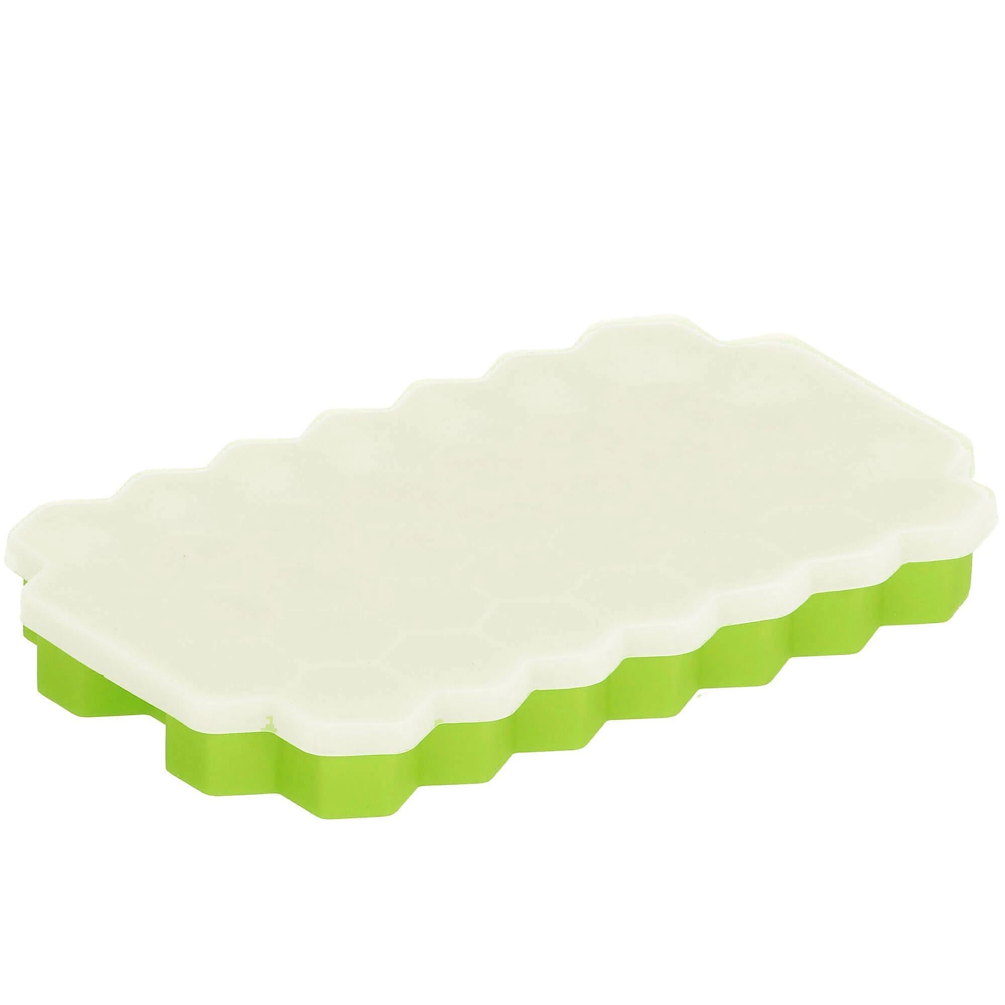Silikoninė ledo forma Springos 20x12 cm žalia
