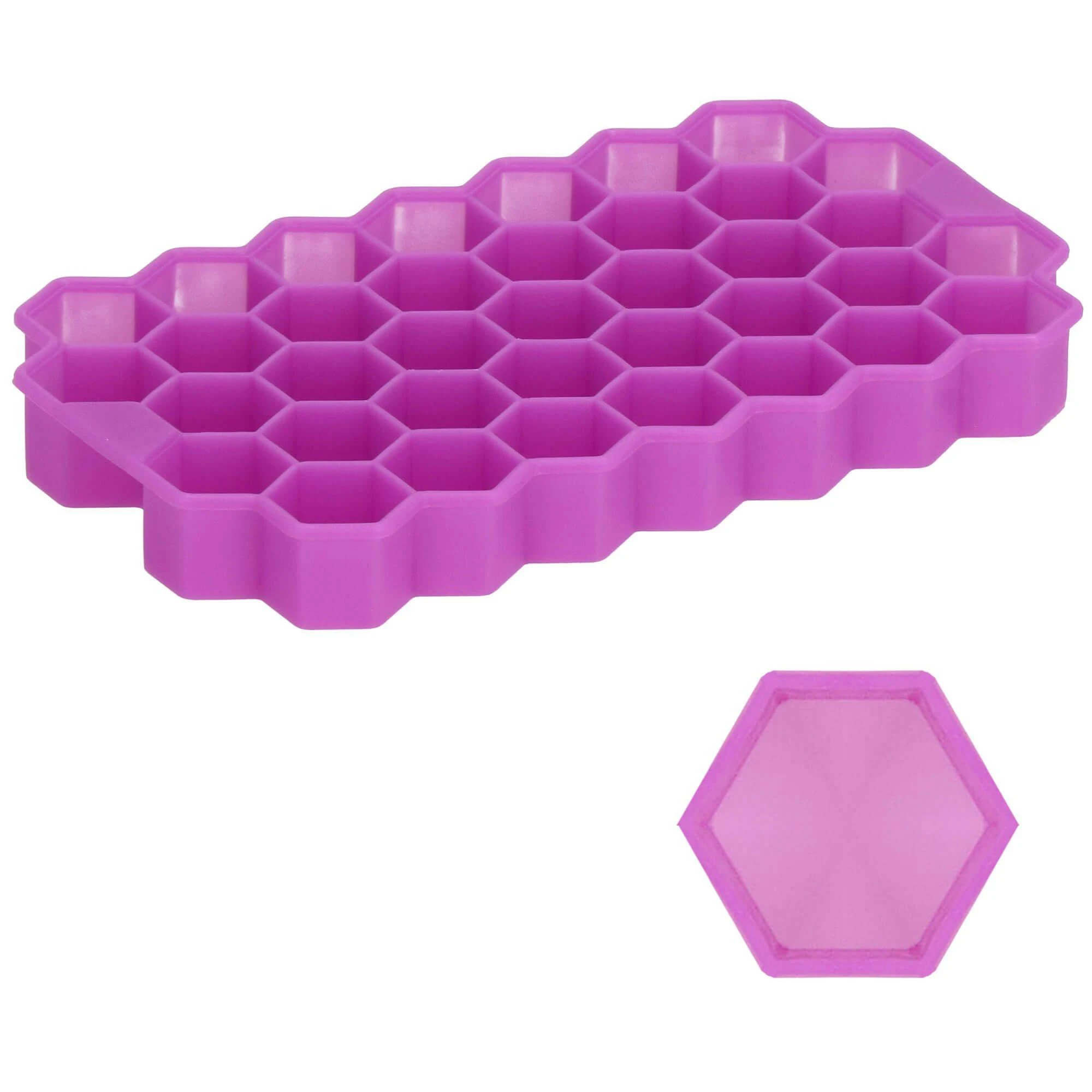 Silikoninė ledo forma Springos 20x12 cm violetinė