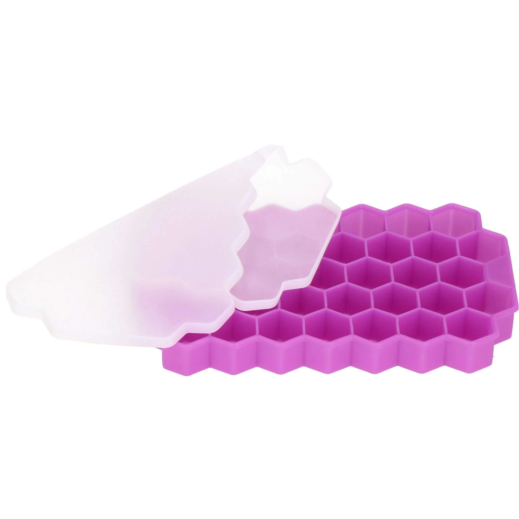 Silikoninė ledo forma Springos 20x12 cm violetinė