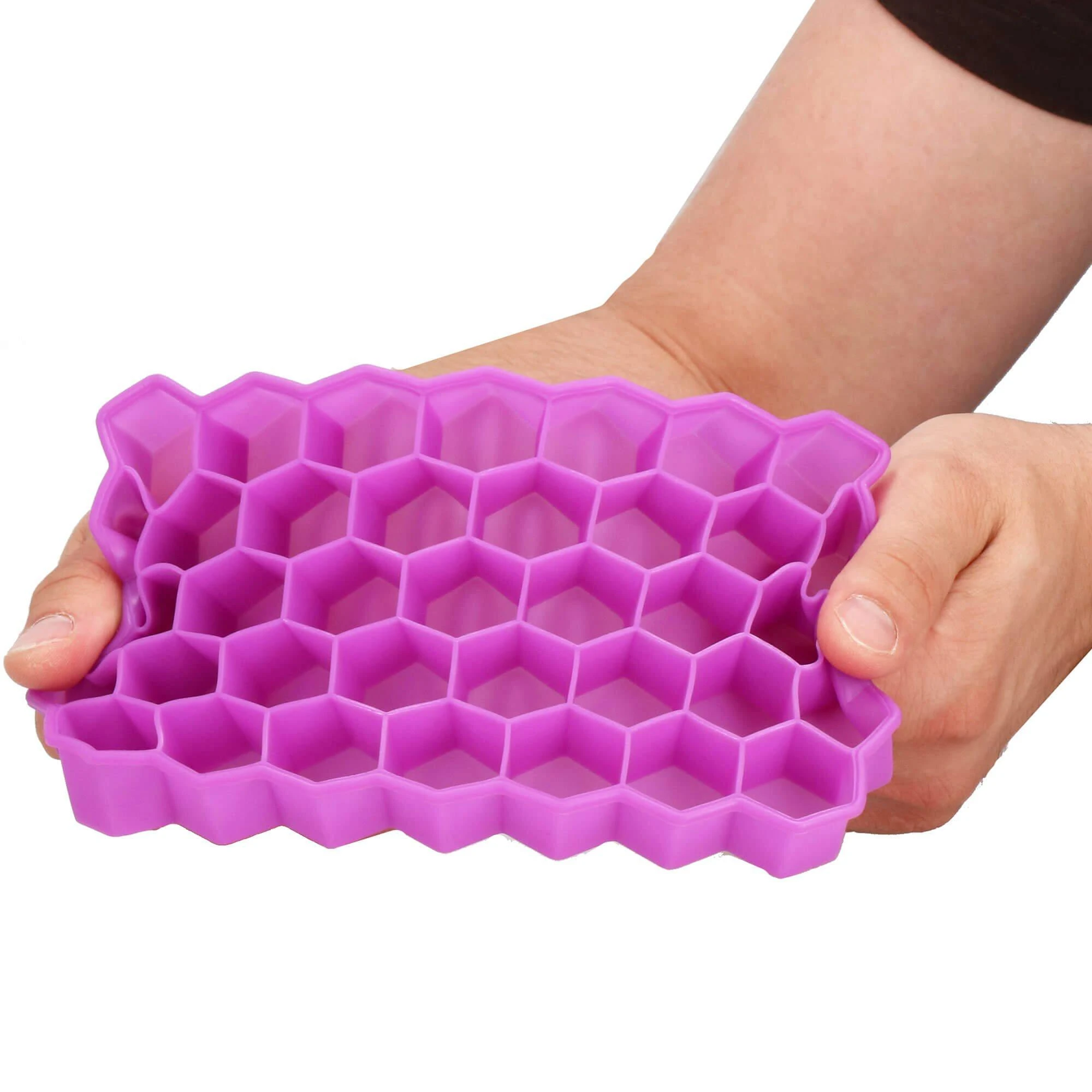 Silikoninė ledo forma Springos 20x12 cm violetinė