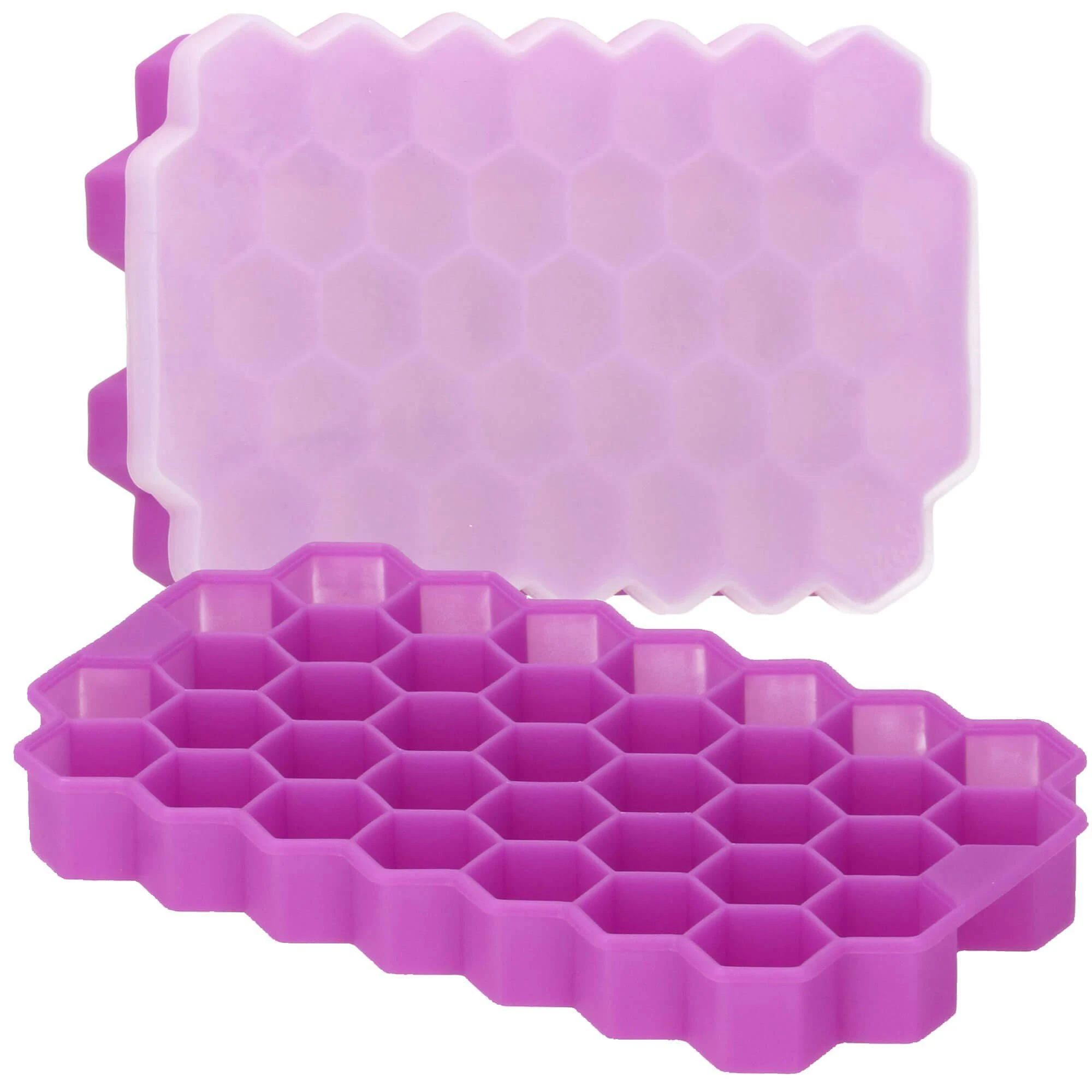 Silikoninė ledo forma Springos 20x12 cm violetinė