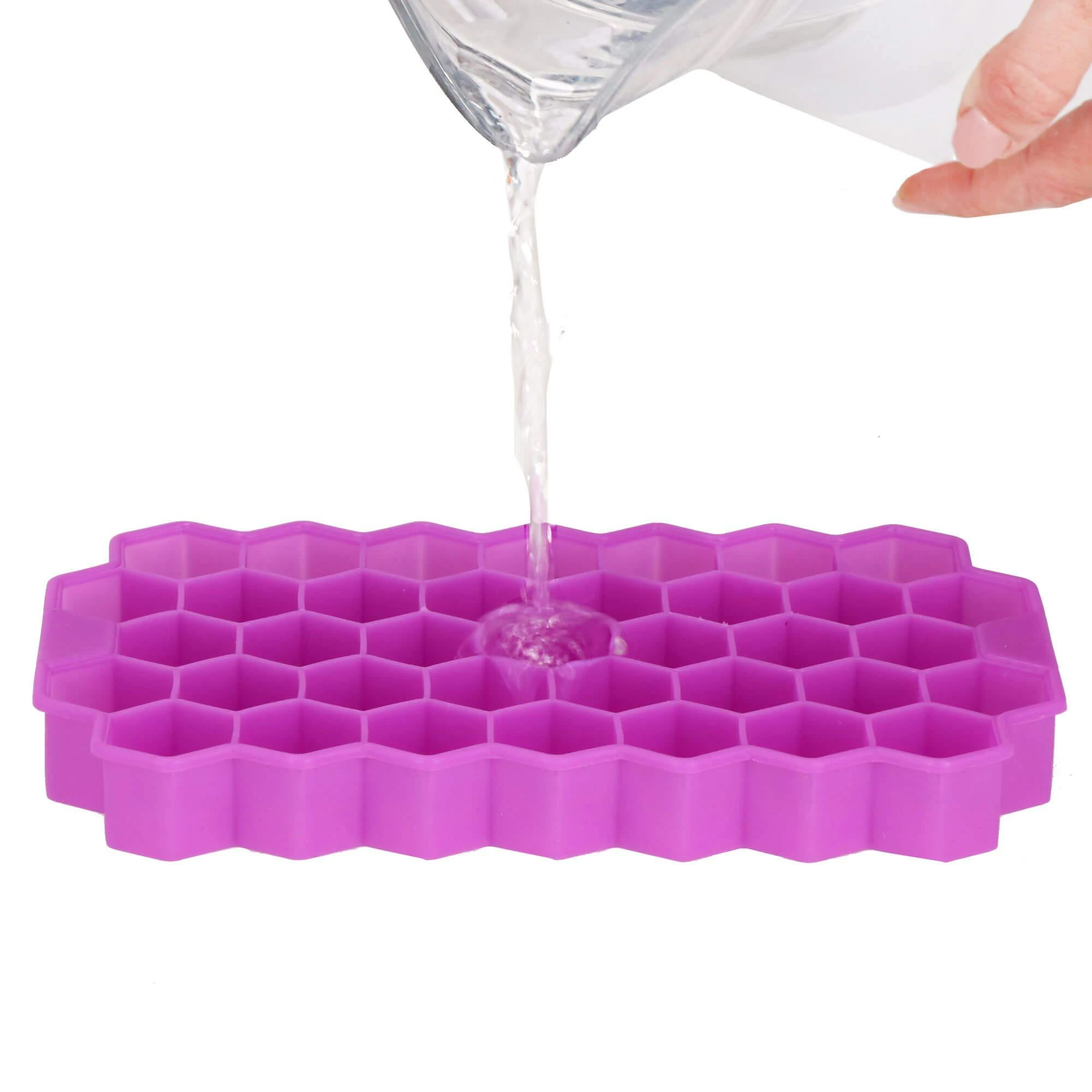 Silikoninė ledo forma Springos 20x12 cm violetinė