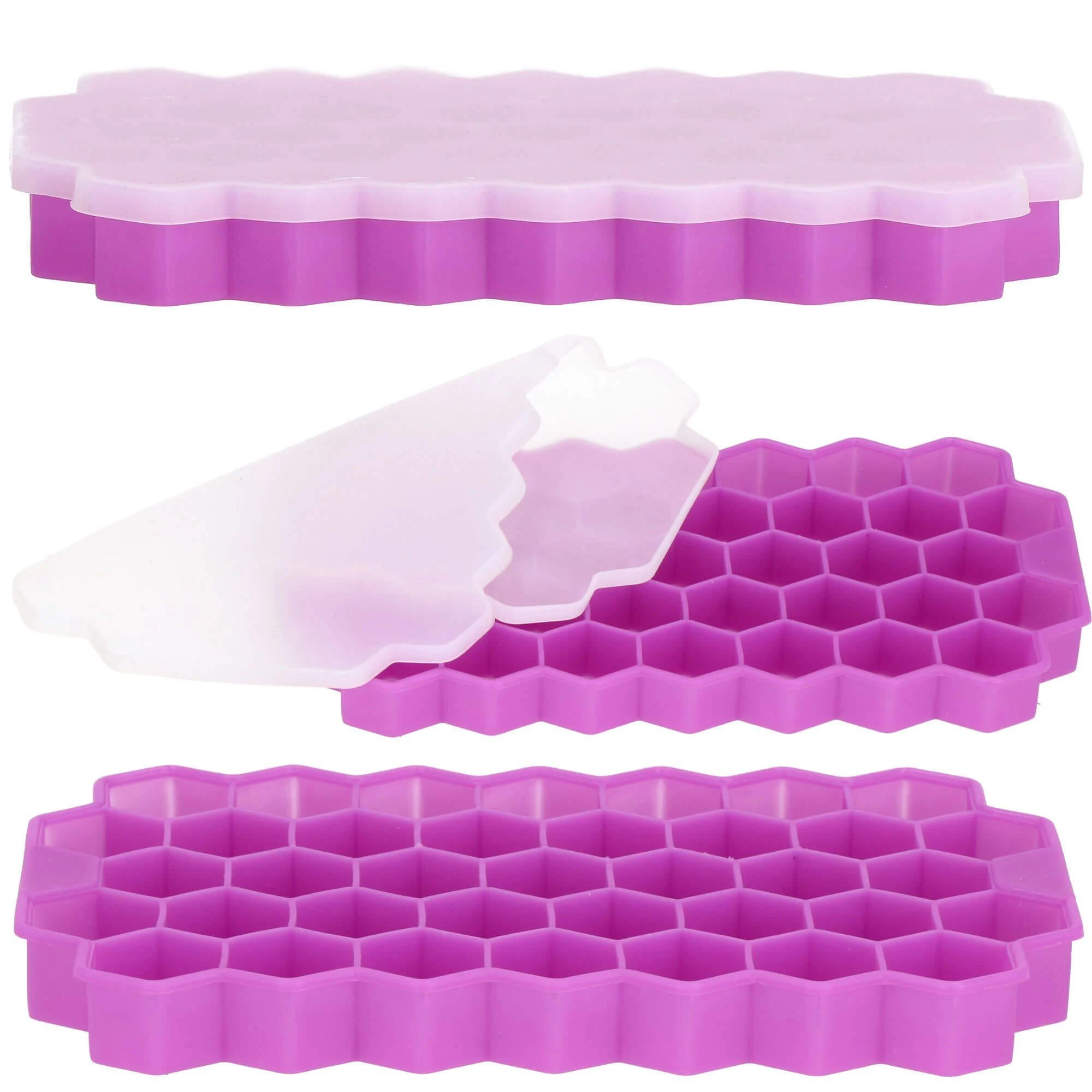 Silikoninė ledo forma Springos 20x12 cm violetinė