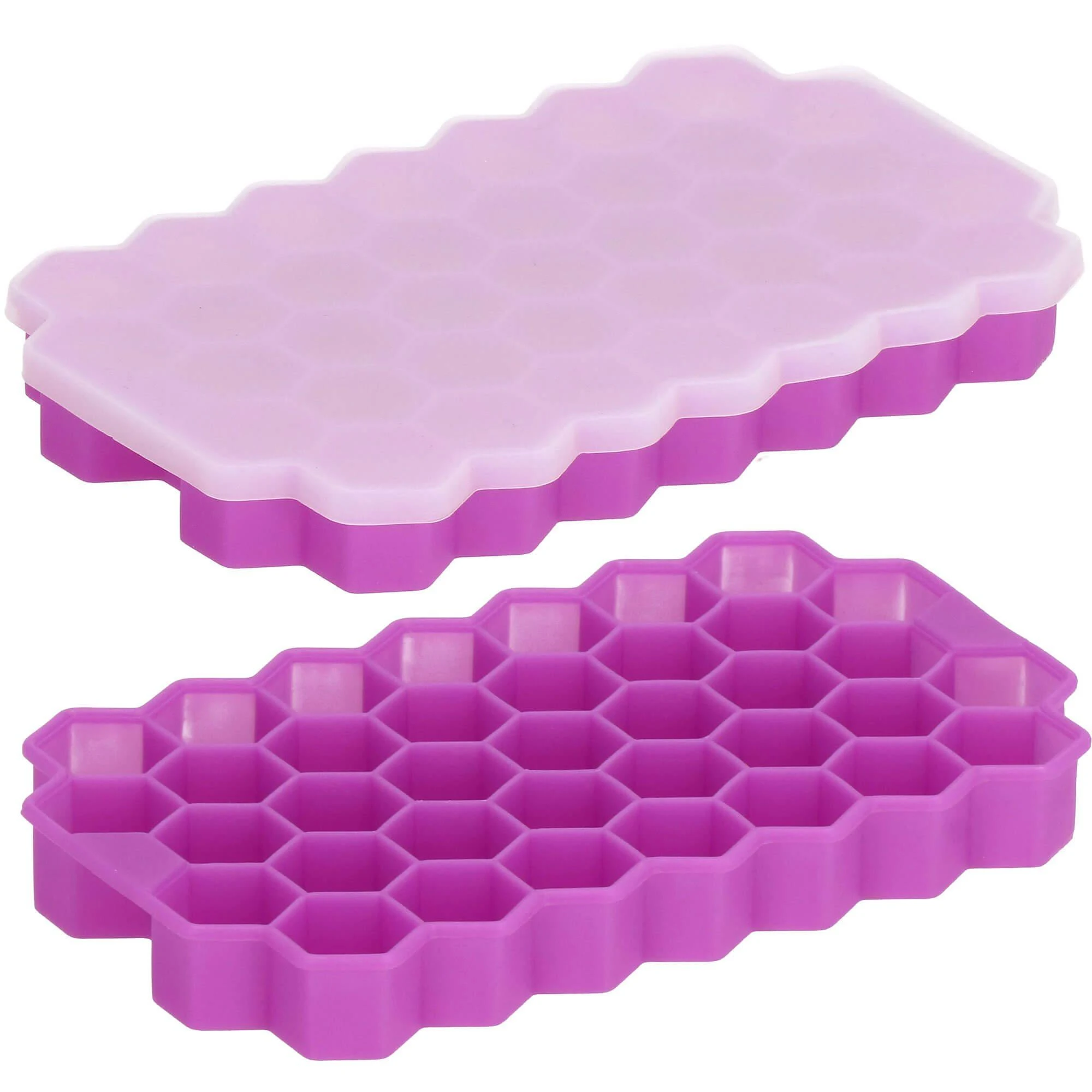 Silikoninė ledo forma Springos 20x12 cm violetinė