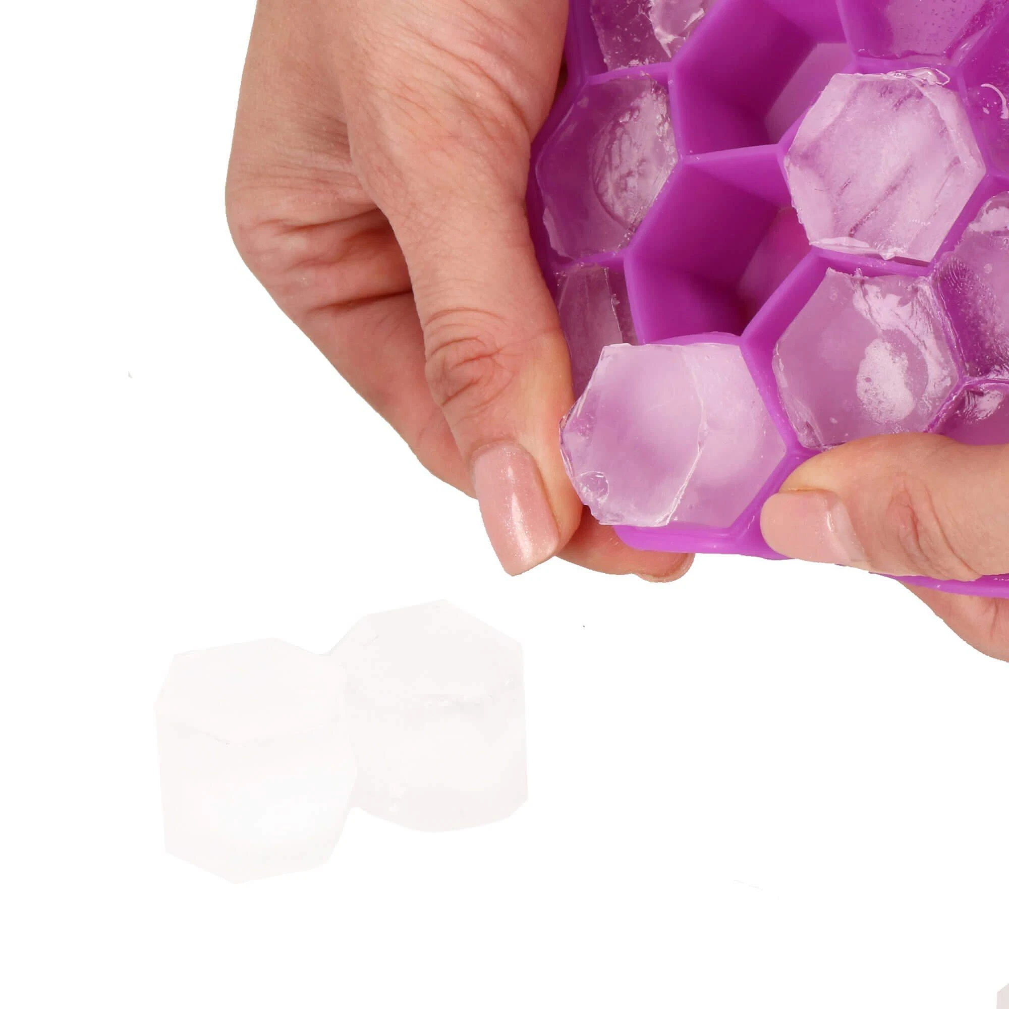 Silikoninė ledo forma Springos 20x12 cm violetinė
